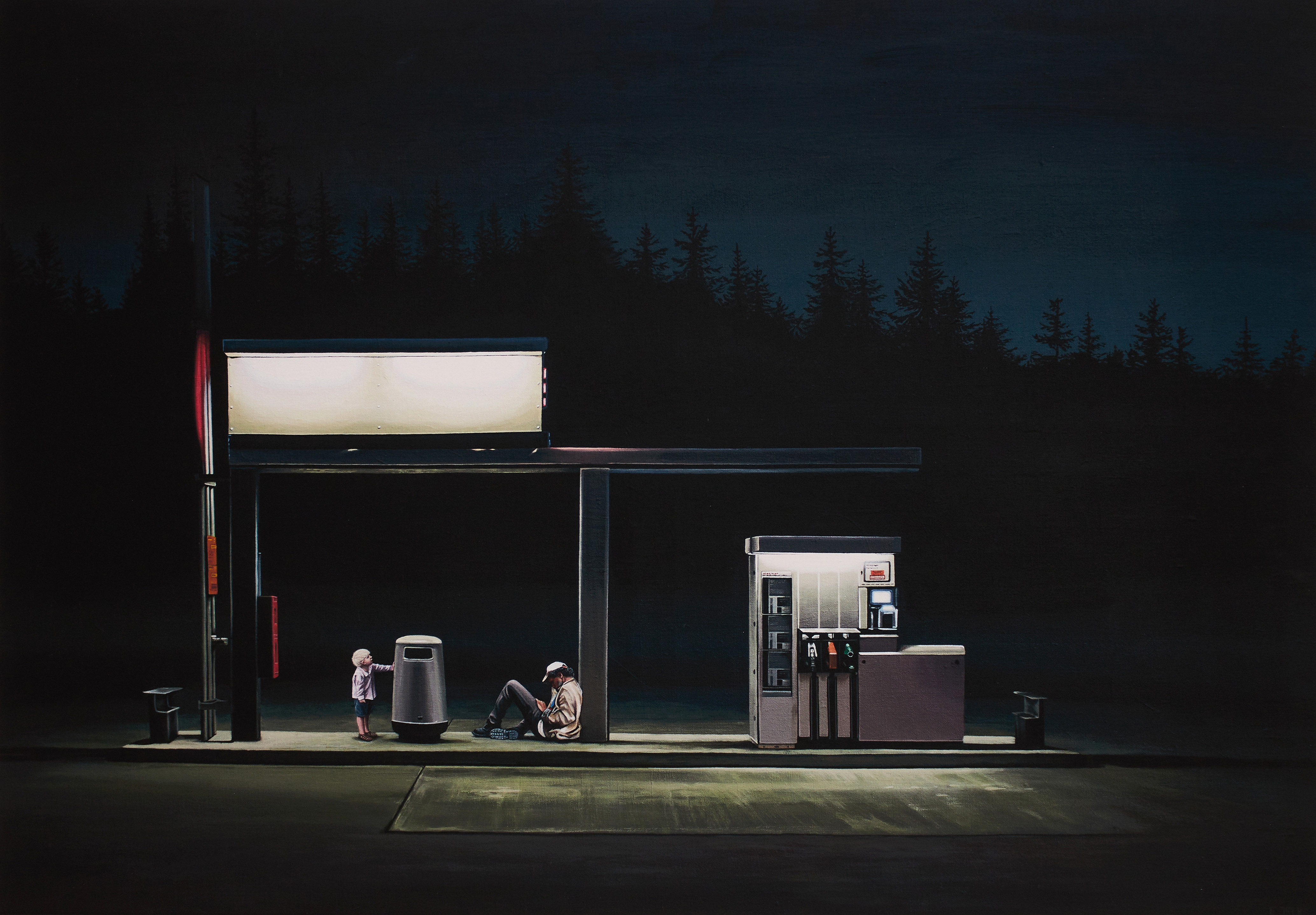 EMMA JELK (Sverige, född 1990). "Cold Fire", signerad och numrerad E. JELK 4/80, fine art print.