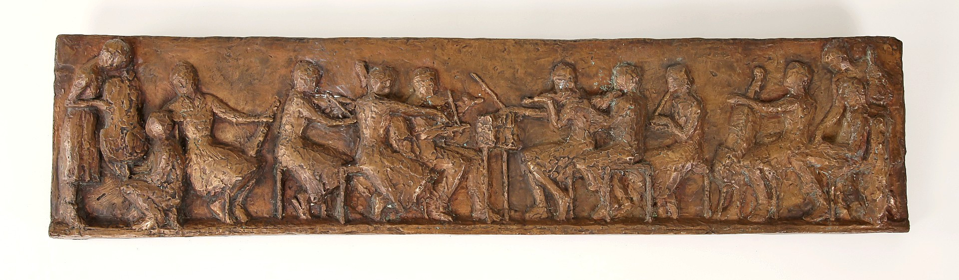 ERIC ERLANDSEN. 1934-2003. Bronsrelief "Musicians", 130 cm, 1950/60-tal.