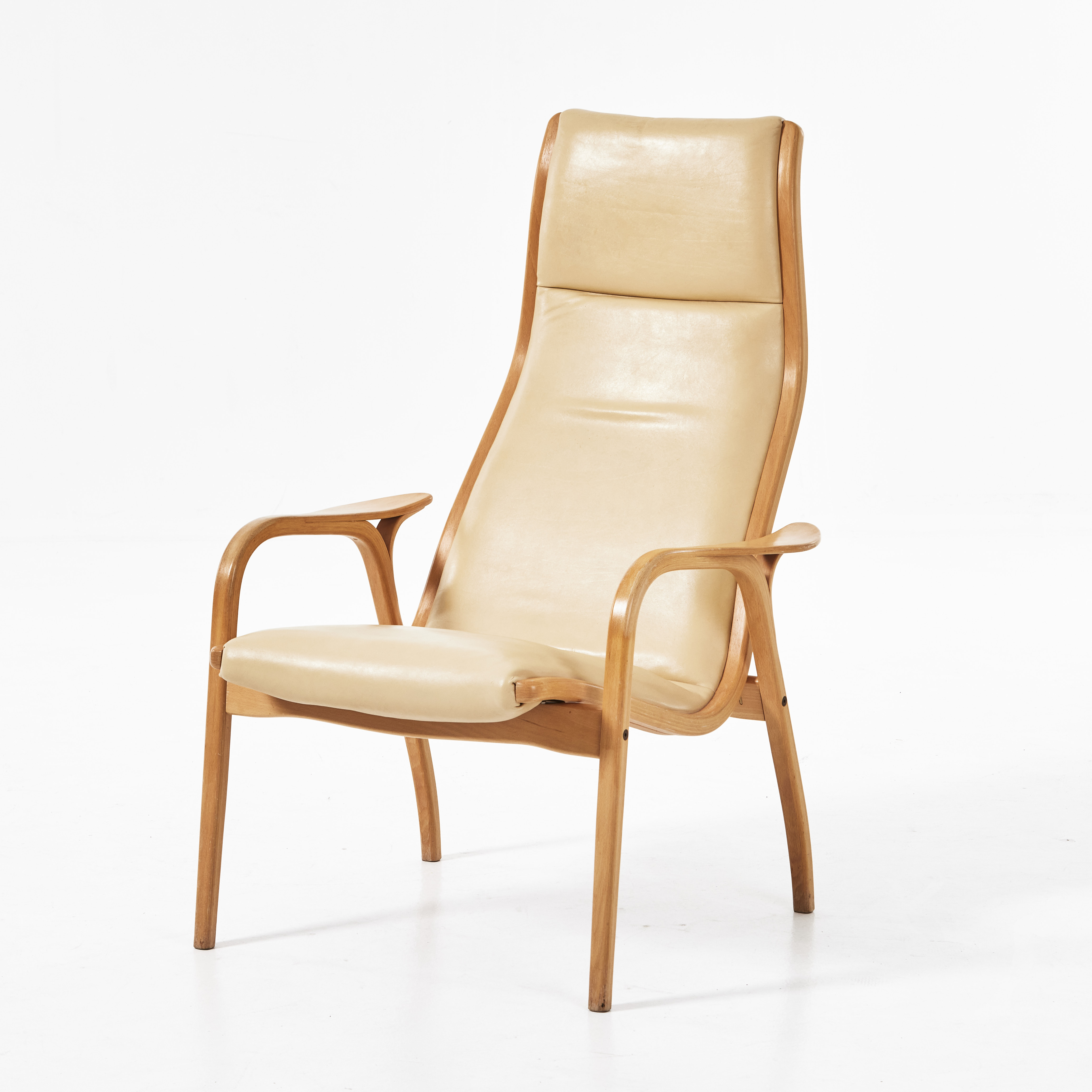 YNGVE EKSTRÖM. "Lamino", fåtölj, Swedese, formgivningsår 1956.