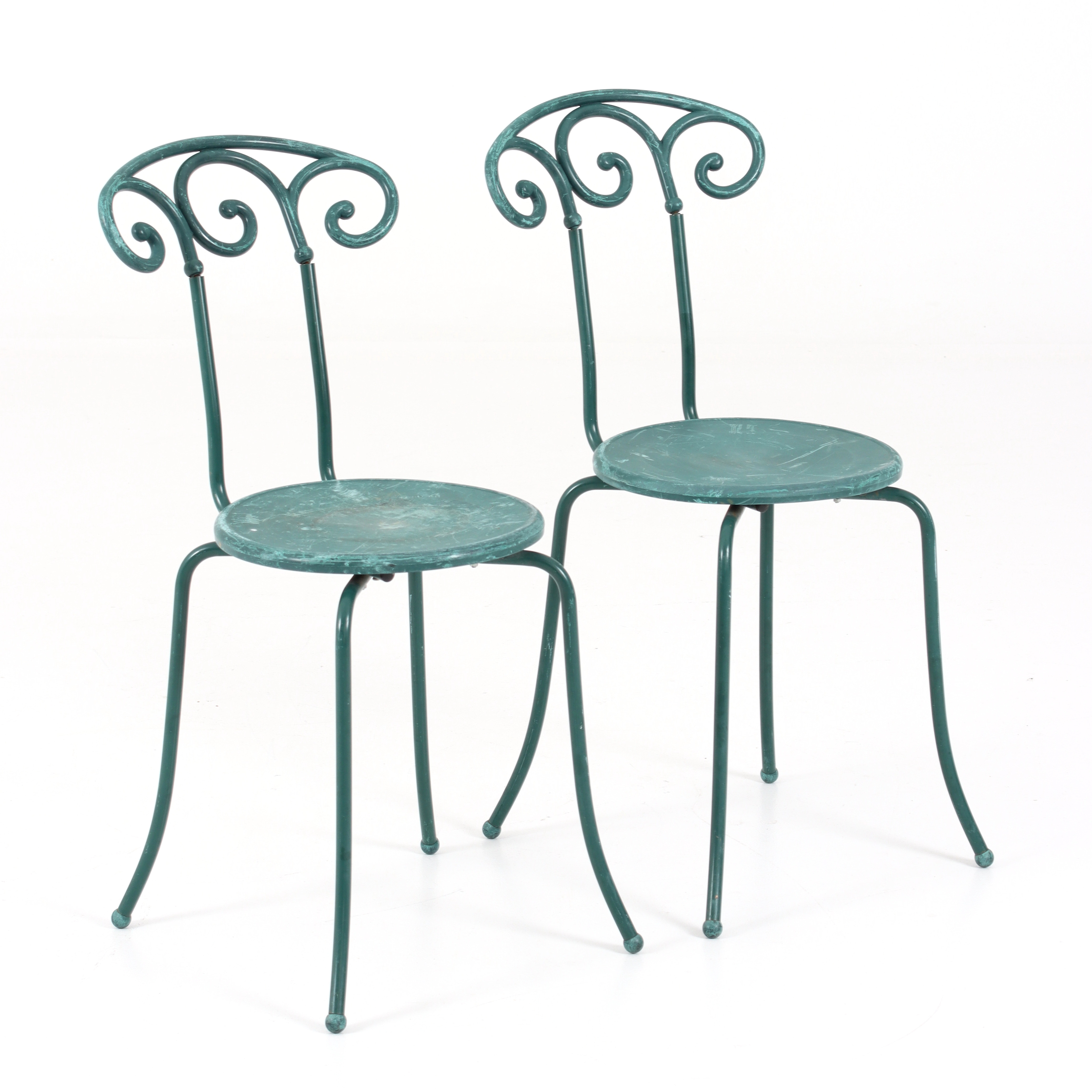 CAFÉSTOLAR, 2 st, plast, metall, Ikea, 1900-talets andra hälft.