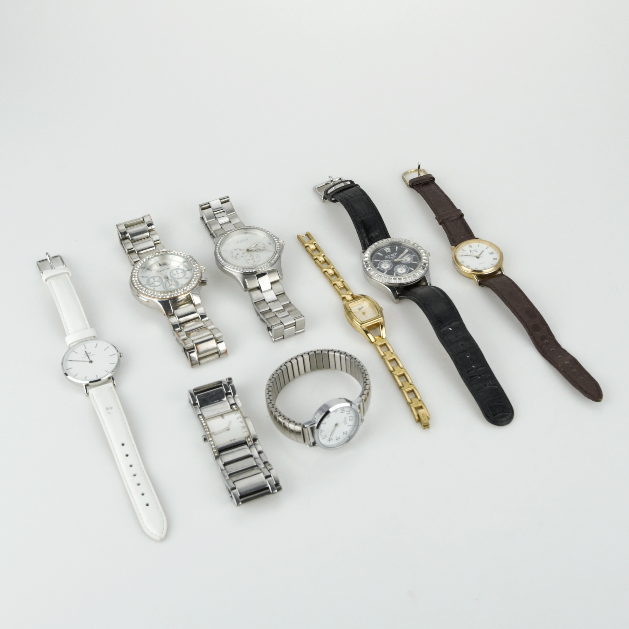 ARMBANDSUR, 8 st. dam, olika märken, quartz, nutida.