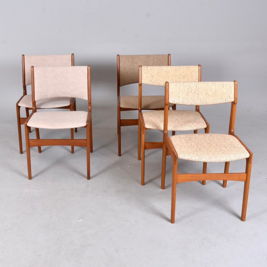STOLAR, 5 st. Teak. Erik Buch för Anderstrup Møbelfabrik.