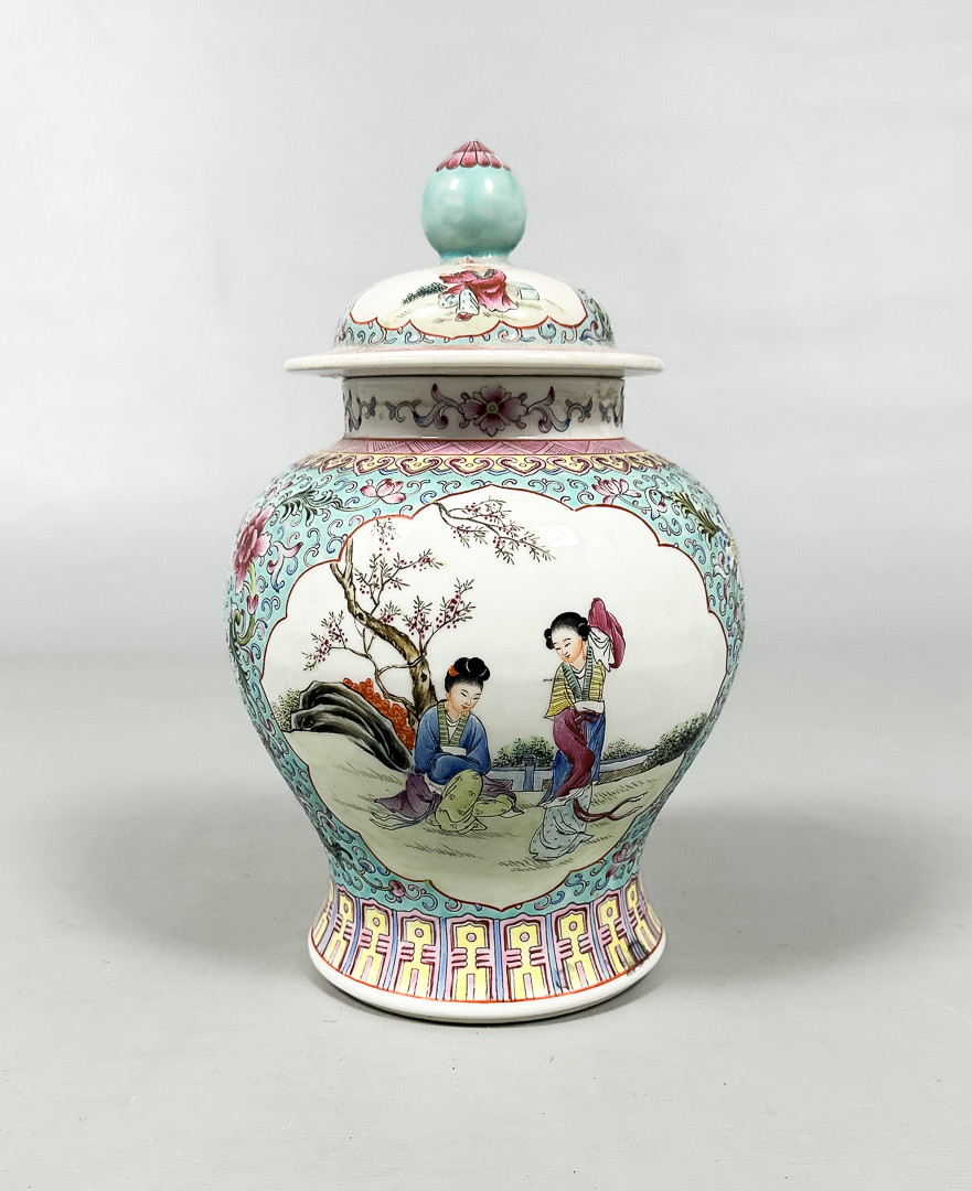 LOCKURNA, porslin, Kina, 18/1900-tal.