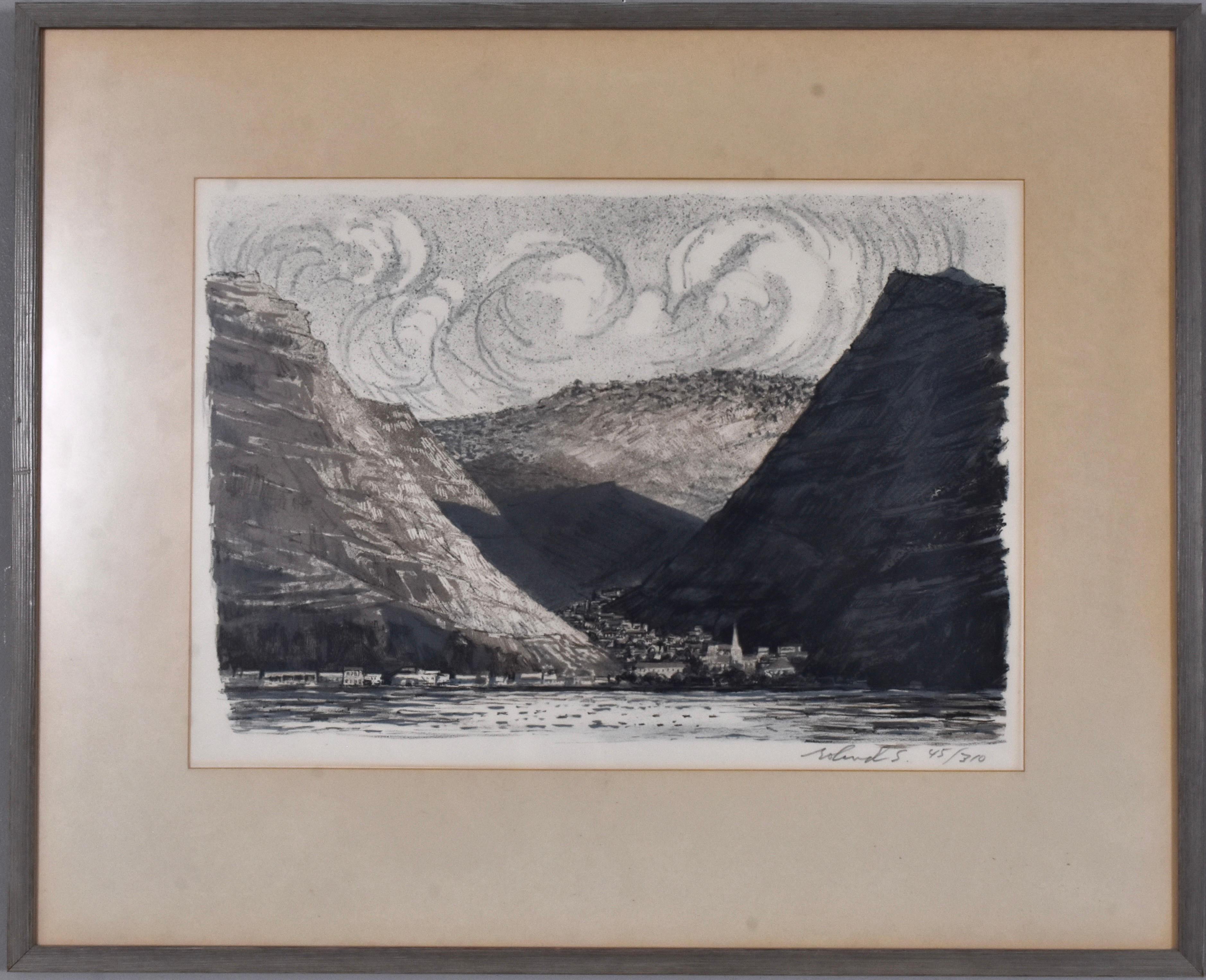 ROLAND SVENSSON. Färglitografi.