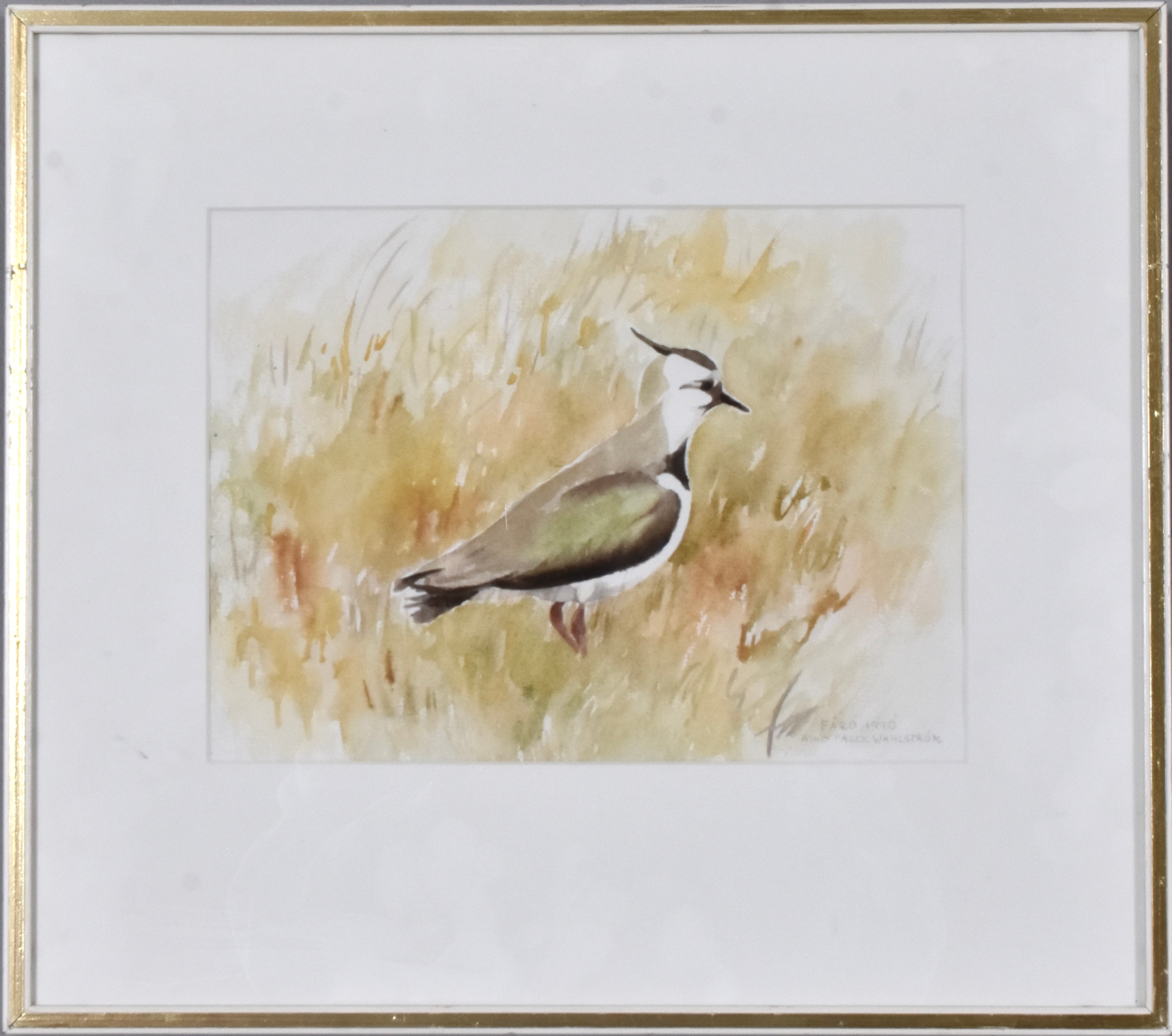 AINO FALCK WAHLSTRÖM. Akvarell.