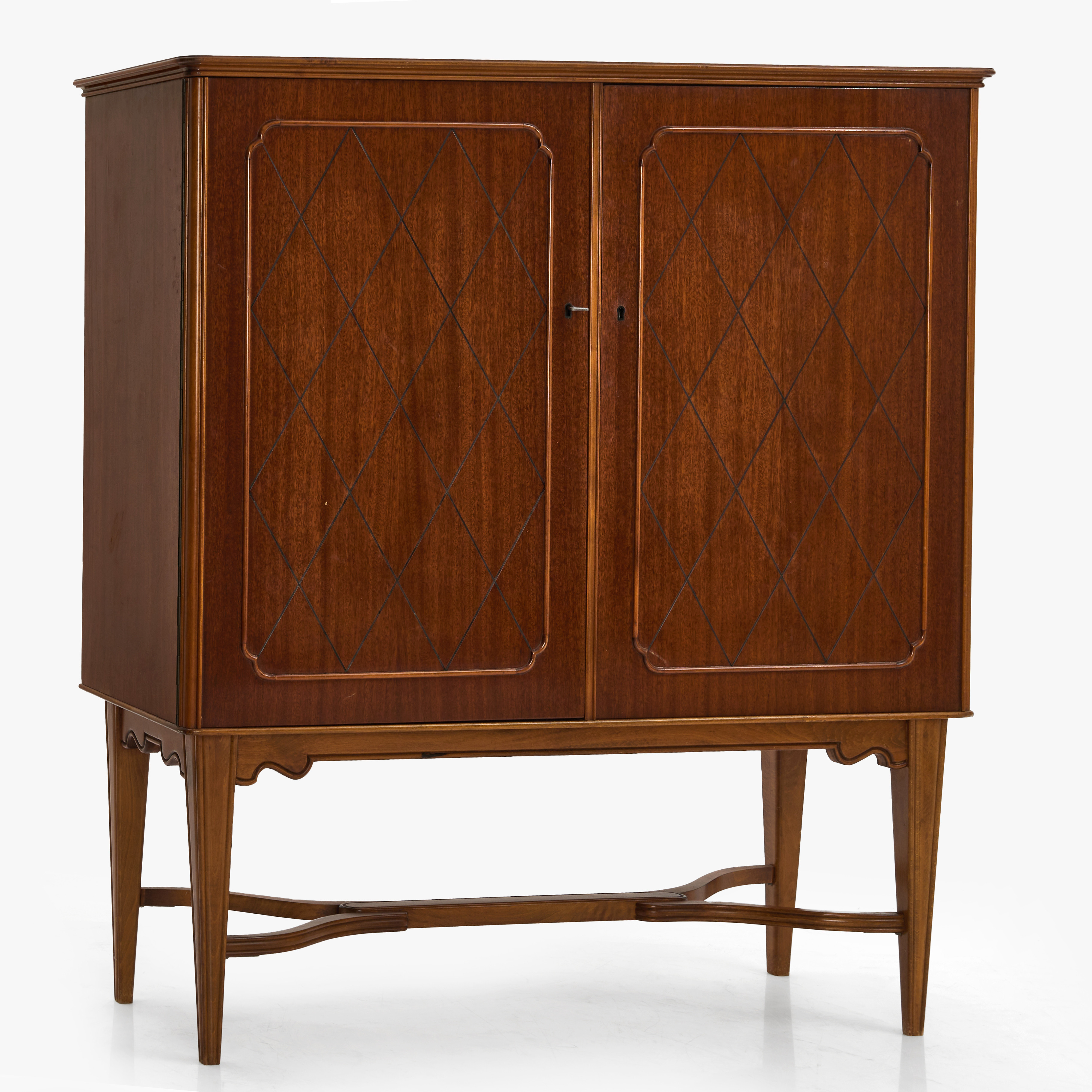 SKÅP, fanérat i mahogny och björk, 1940/50-tal, Swedish Modern.