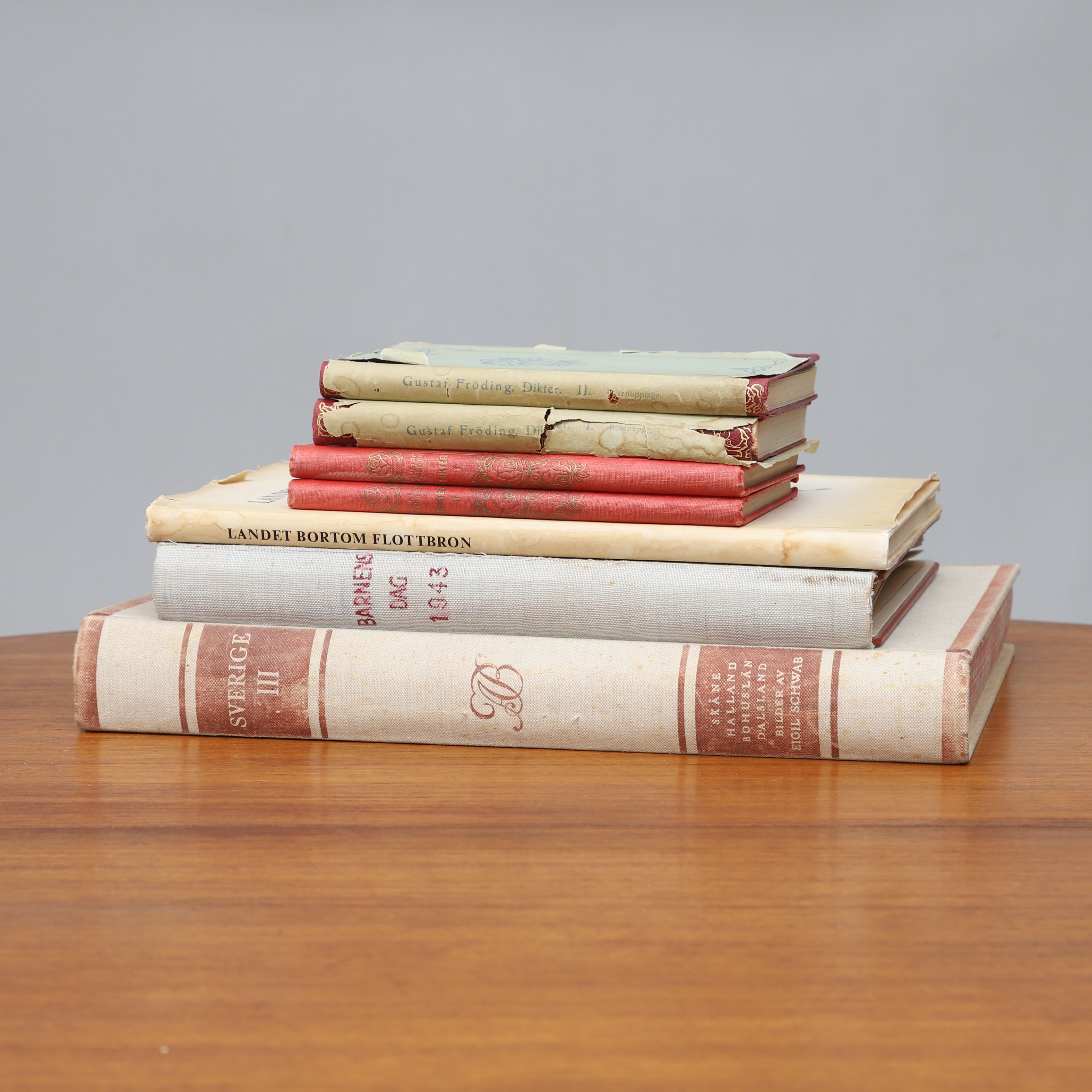 PARTI BÖCKER, 7 st, Sverige, 1900-tal, bl.a. Egil Schwab "Sverige", del 3.