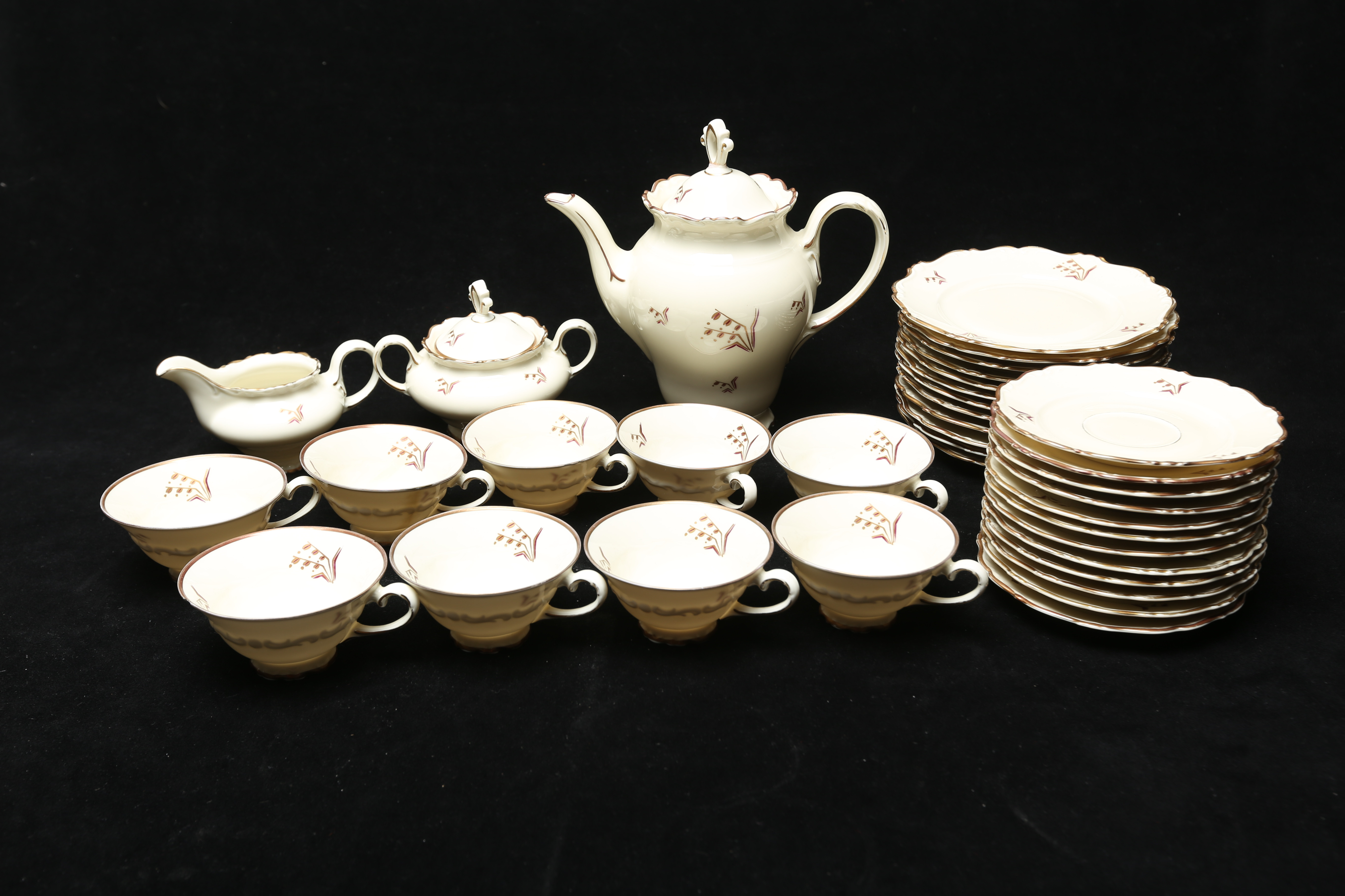 KAFFESERVIS, 23 delar, porslin, Karlskrona.