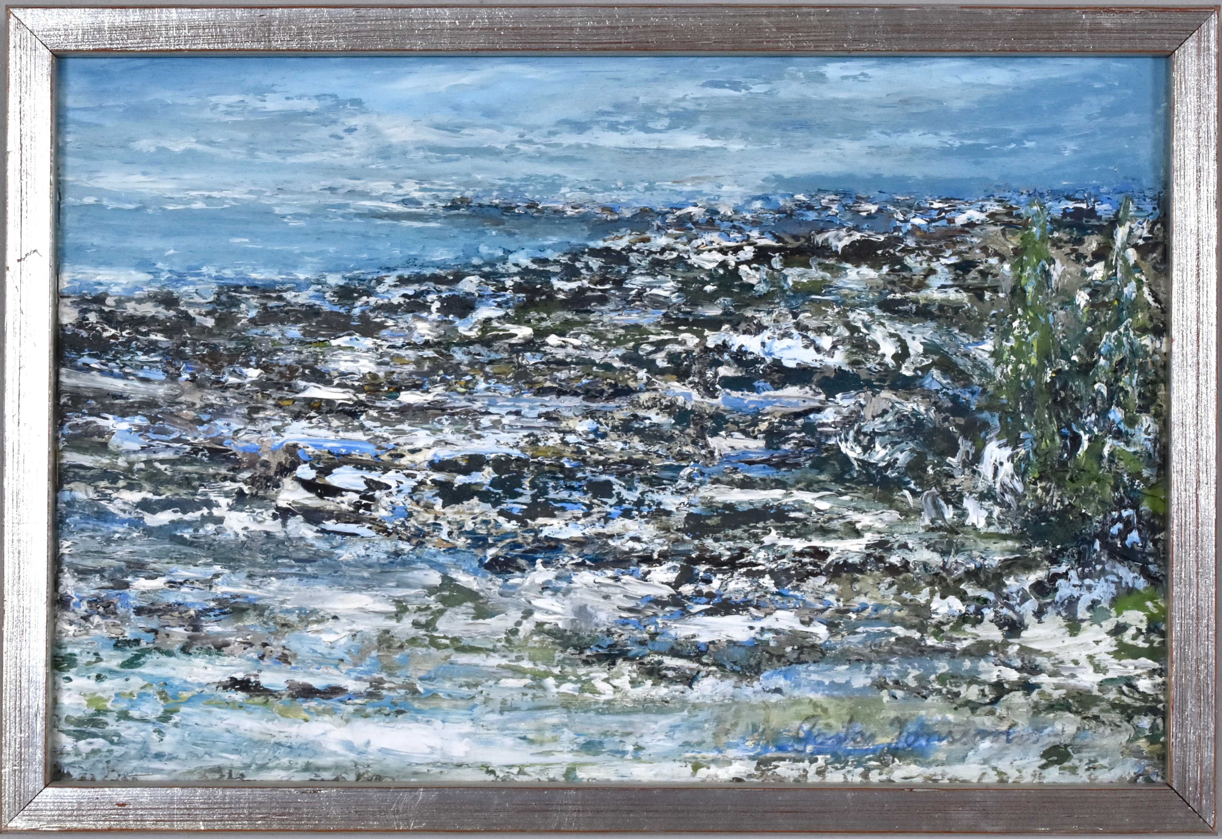 GÖSTA JONSON. Olja på duk.