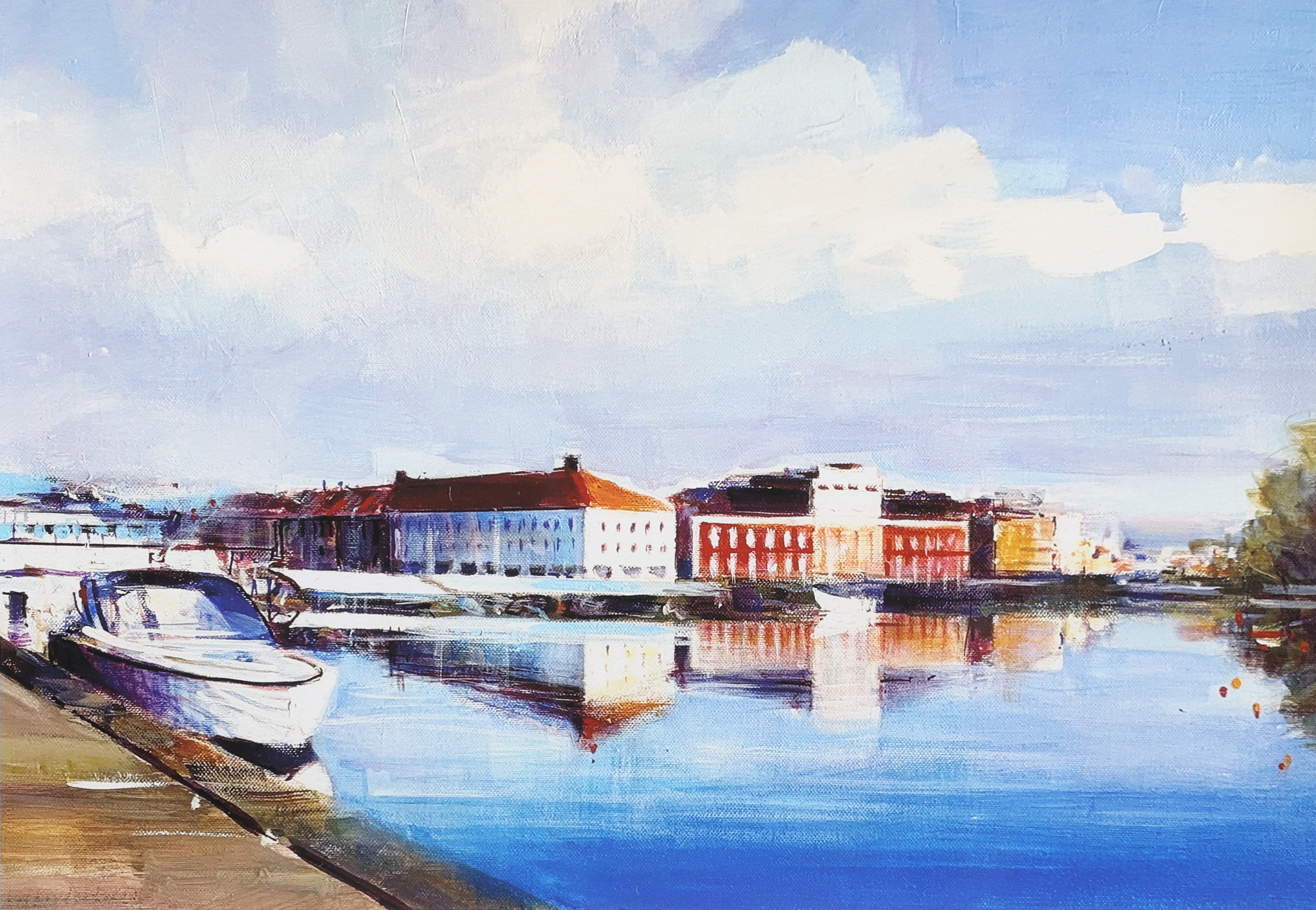 DOMINIK PAWLOWSKI. Litografi, "Stora Hotellet", signerad, numrerad 4/10.