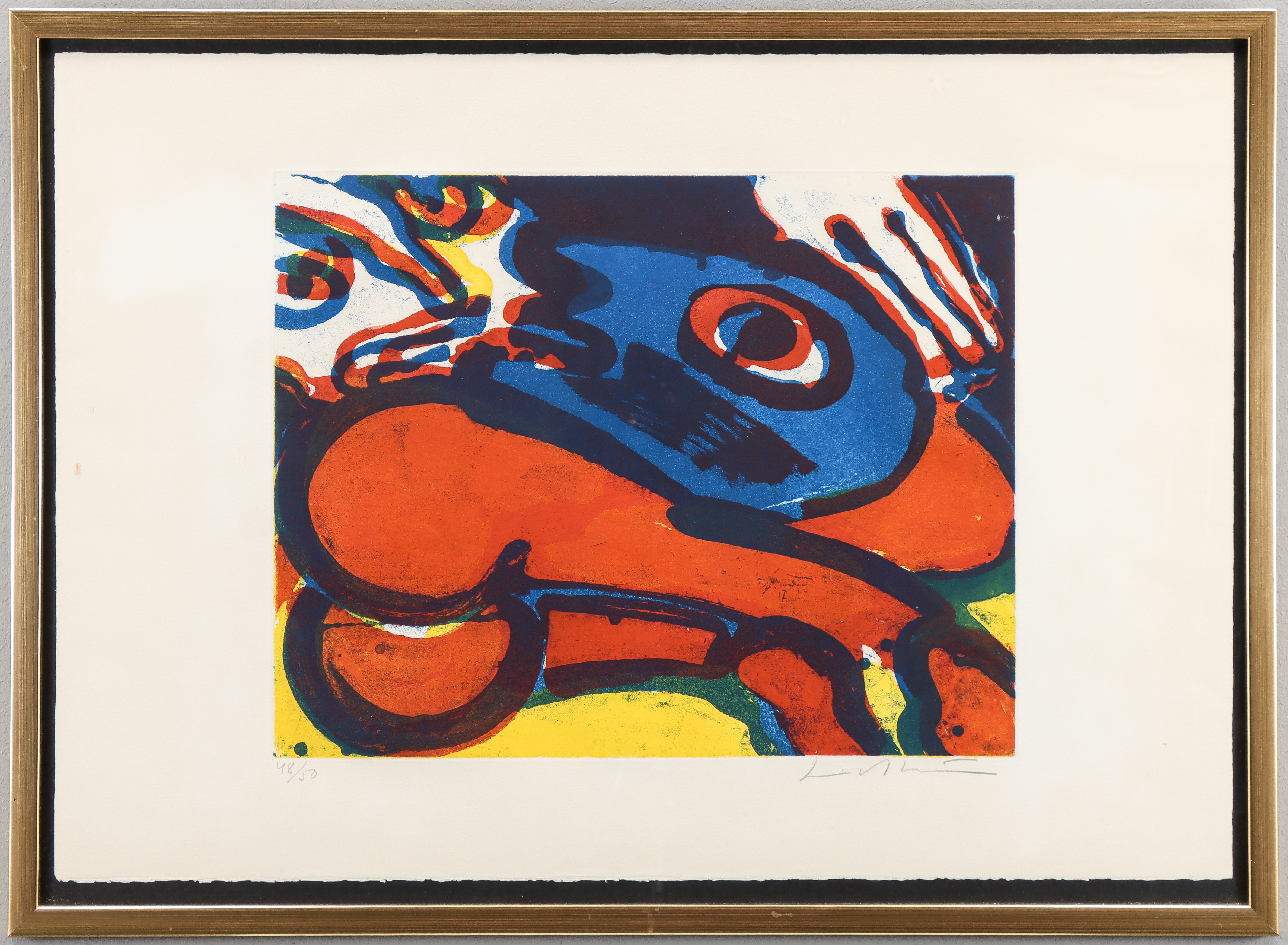 BENGT LINDSTRÖM. Litografi 48/50, signerad.