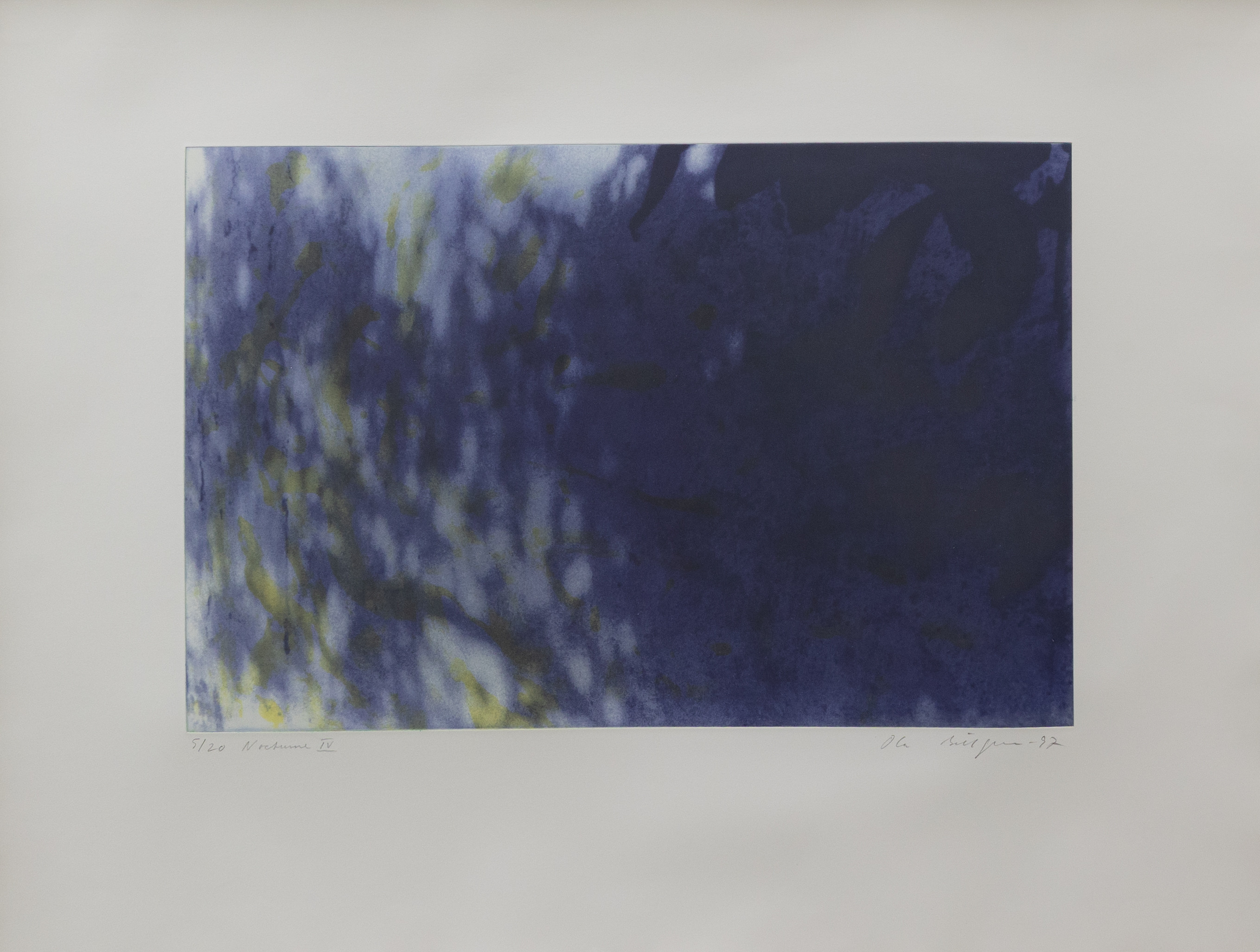 OLA BILLGREN. "Nocturne IV", fotogravyr nr 5/20, signerad.