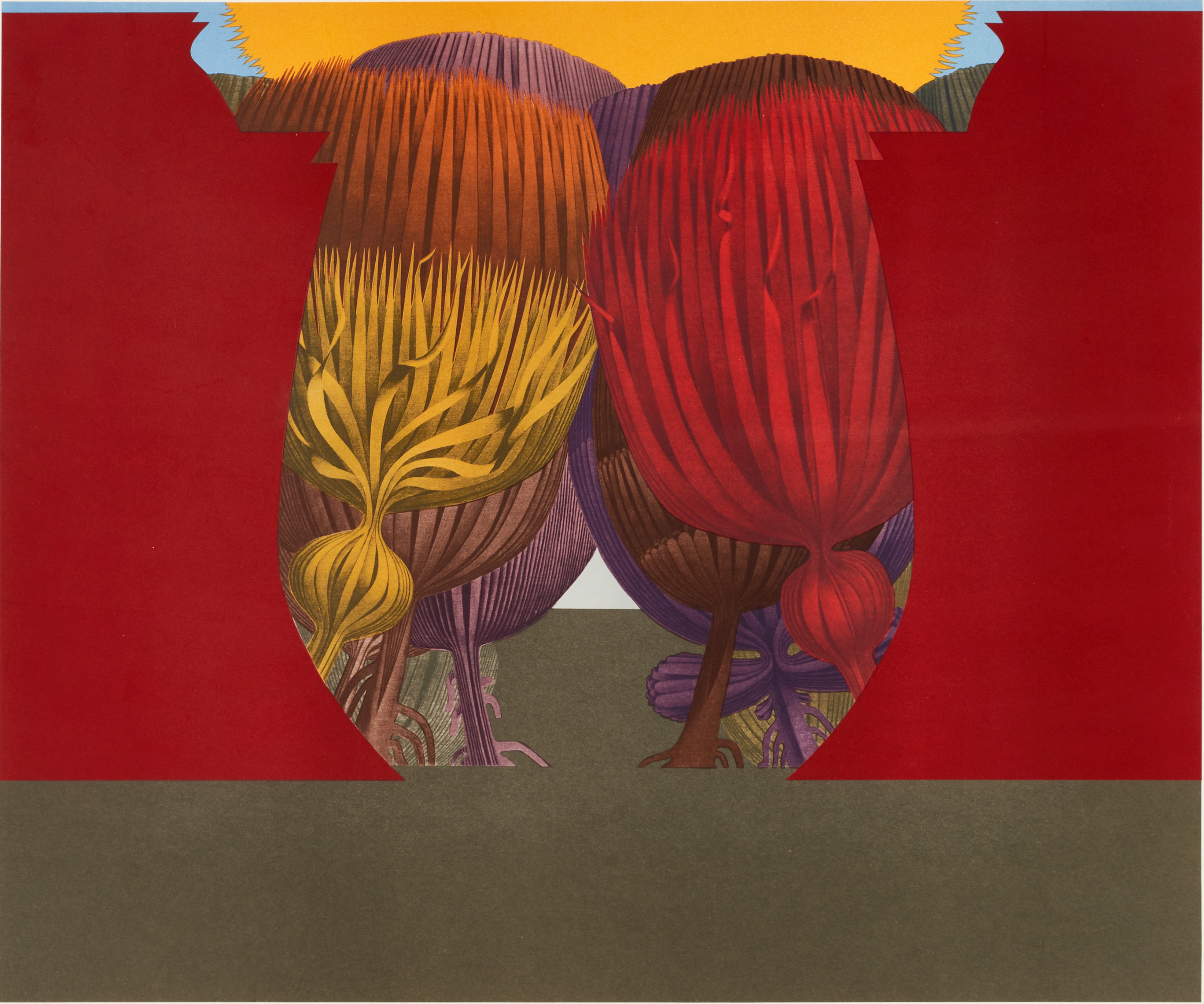 WOLFGANG HUTTER (FÖDD 1928). Ur "Trollflöjten", signerad och daterad 74, numrerad S.30/50, färglitografi.