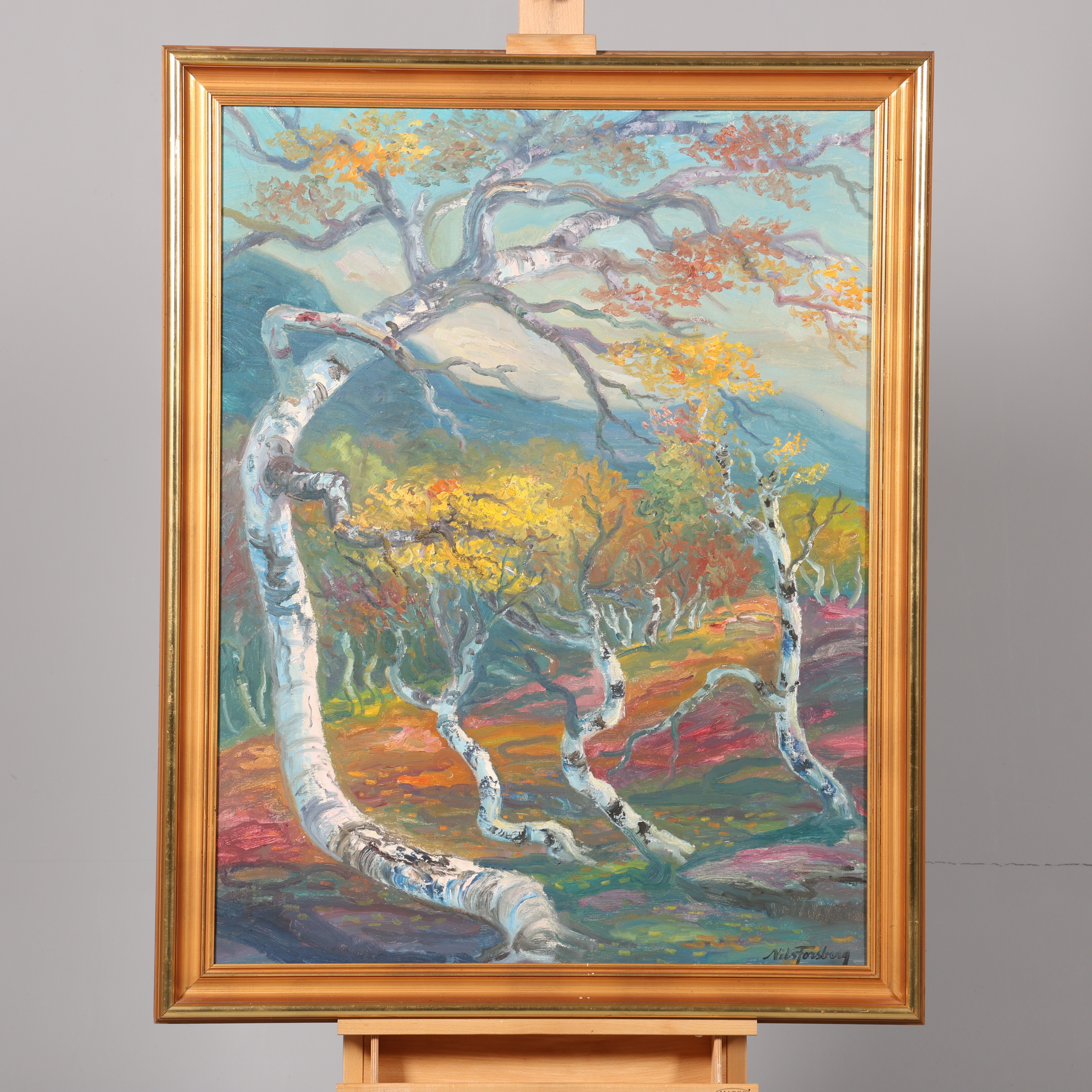 NILS FORSBERG. OLJA PÅ DUK, Signerad.