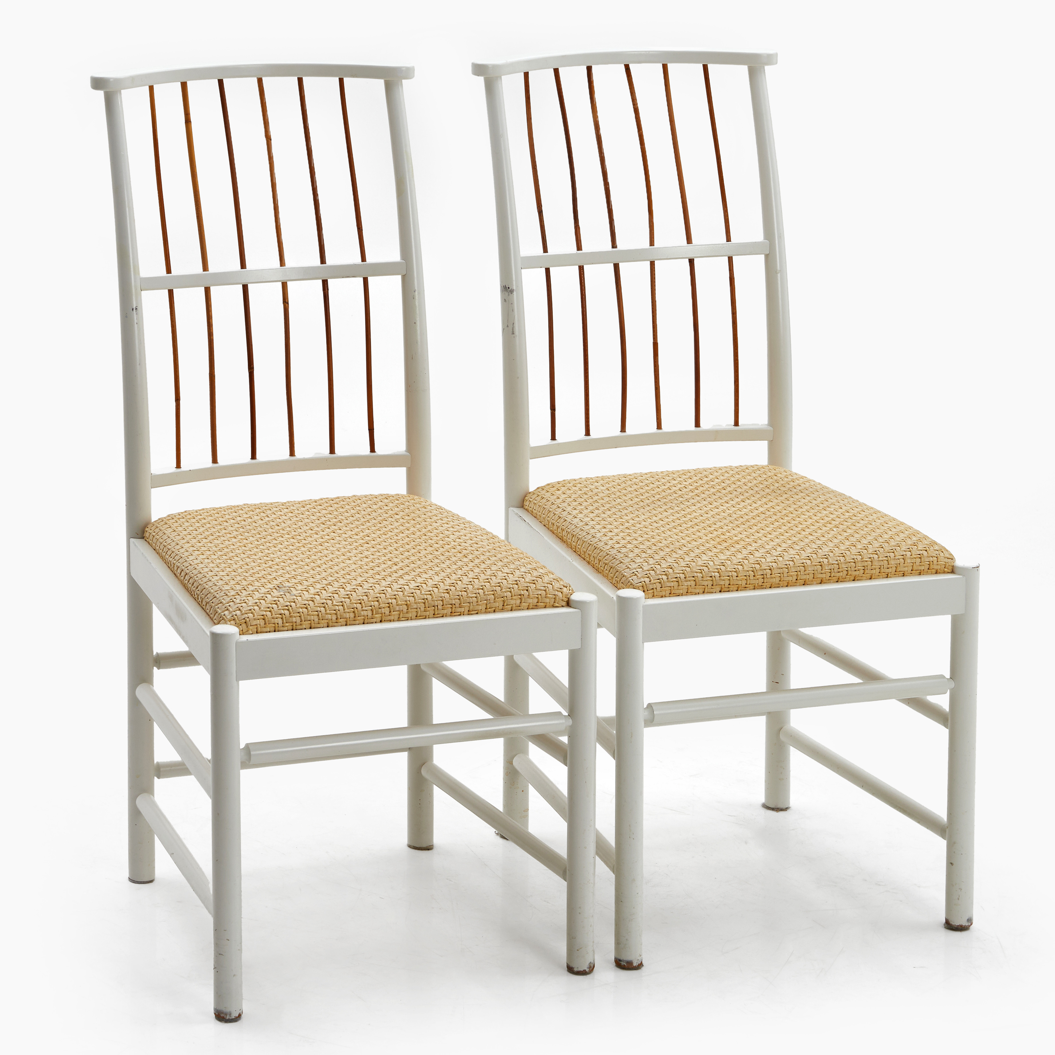 JOSEF FRANK (1885–1967). Stolar, ett par, modell 2025, Firma Svenskt Tenn.