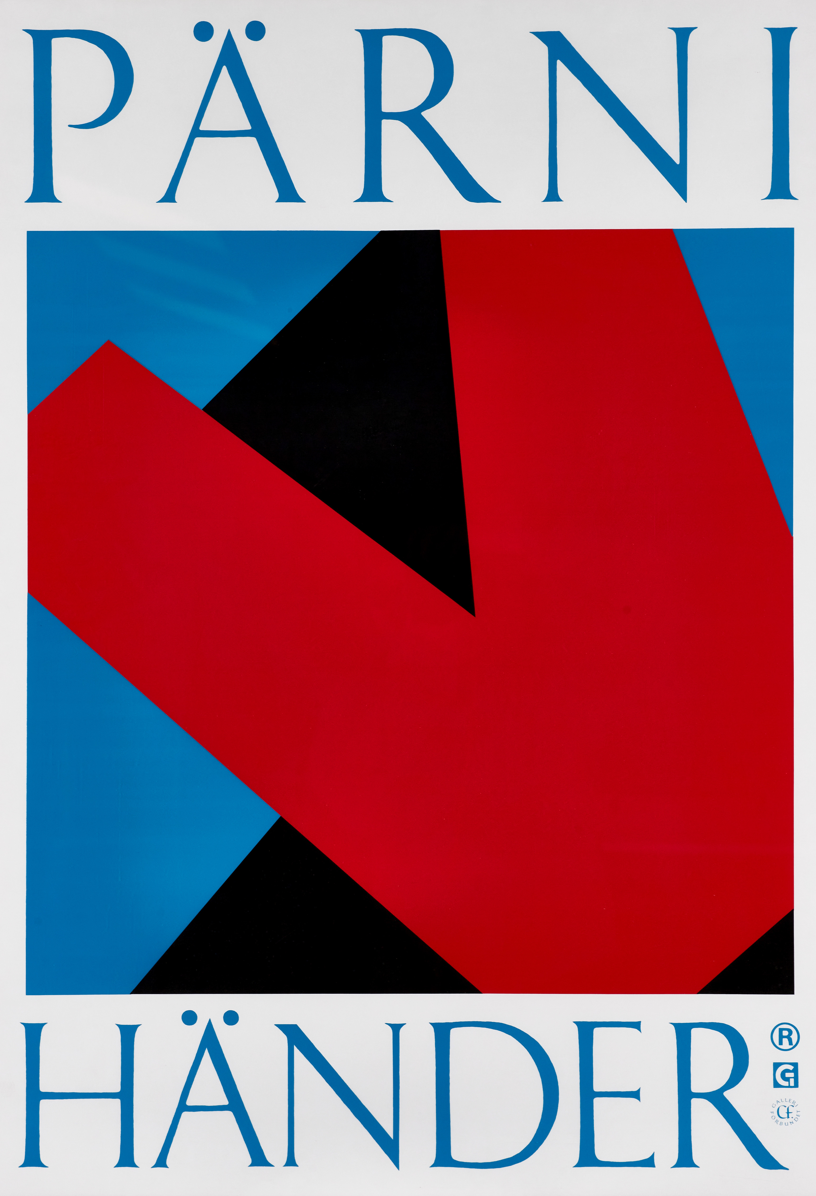 ILKKA PÄRNI (FÖDD 1959). (2), Utställningsaffisch "Pärni Händer" samt grafiskt blad med samma motiv, signerad och daterad I. Pärni -93, numrerad 14/25, färglitografi, Galleri förbundet.