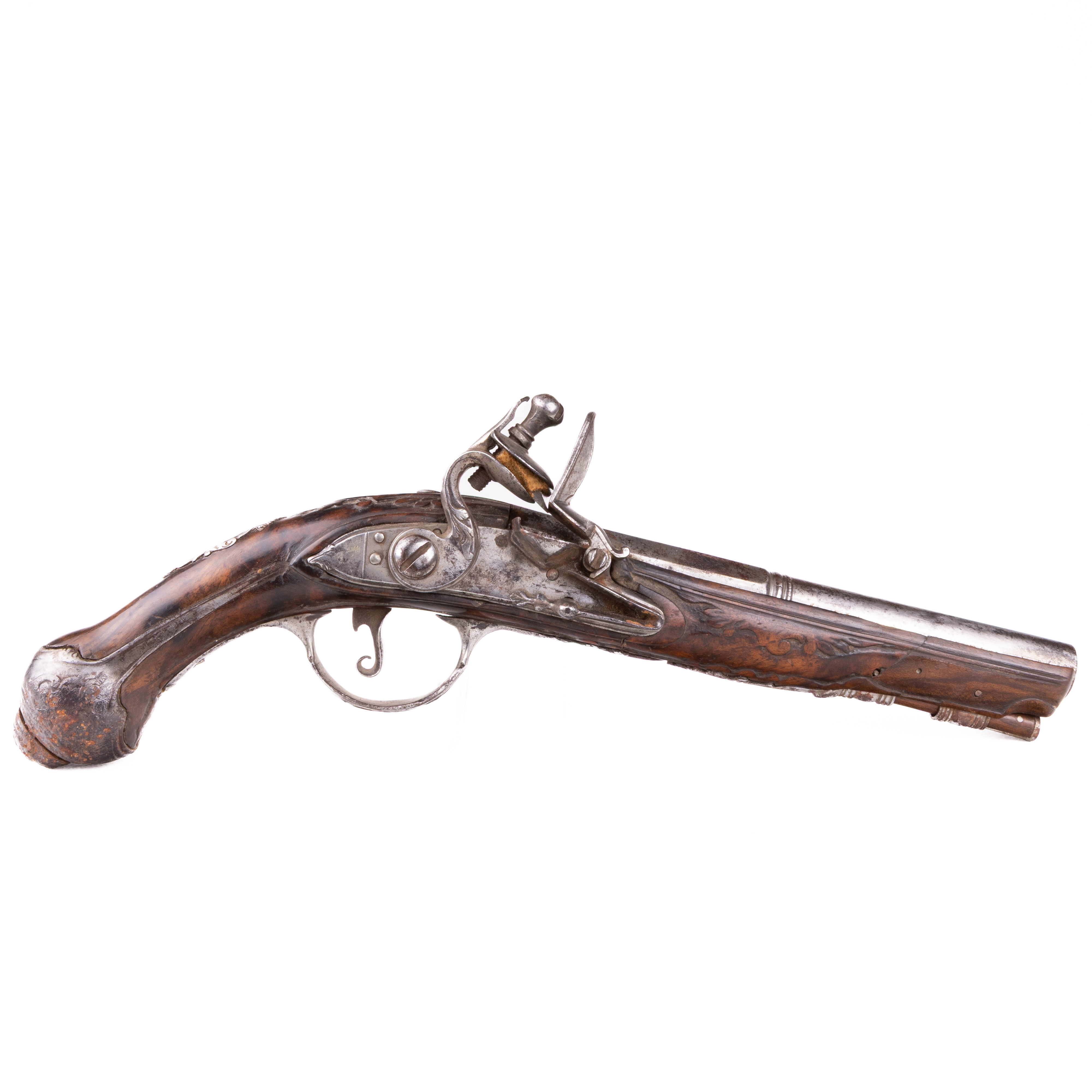 FLINTLÅSPISTOL, Brescia, Italien, 1700-tal.