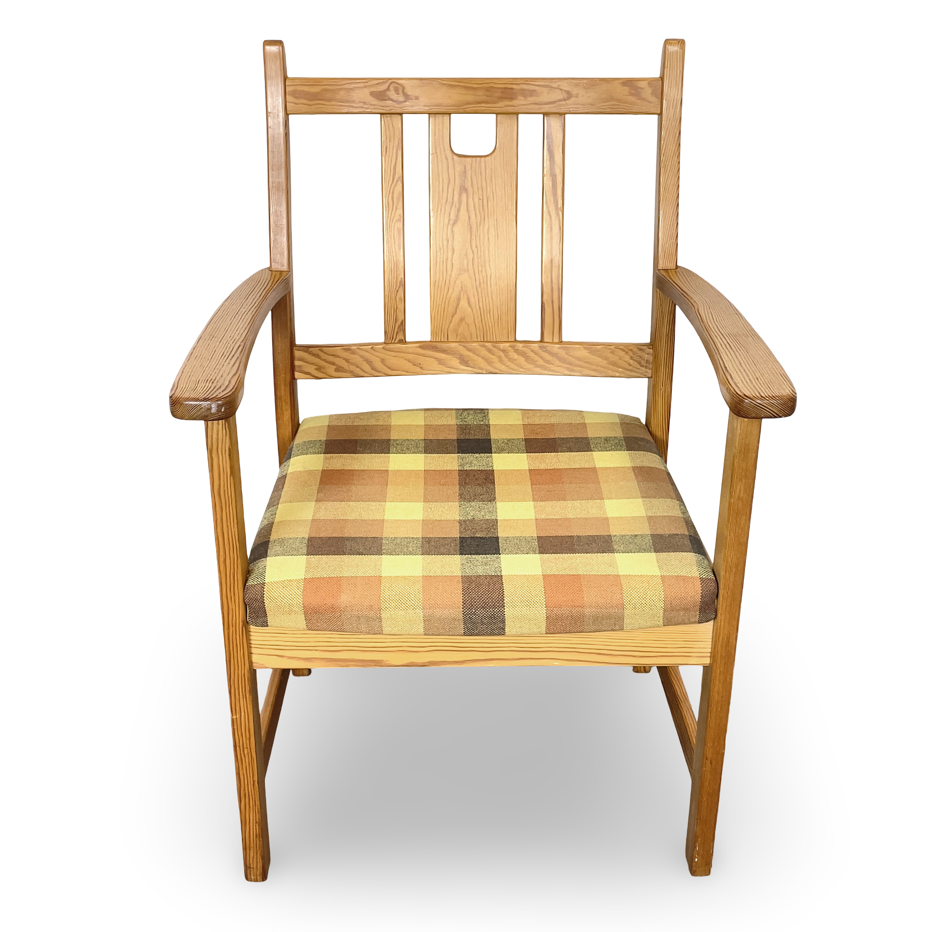 YNGVE EKSTRÖM. Karmstol, furu, Swedese, 1900-talets andra hälft.