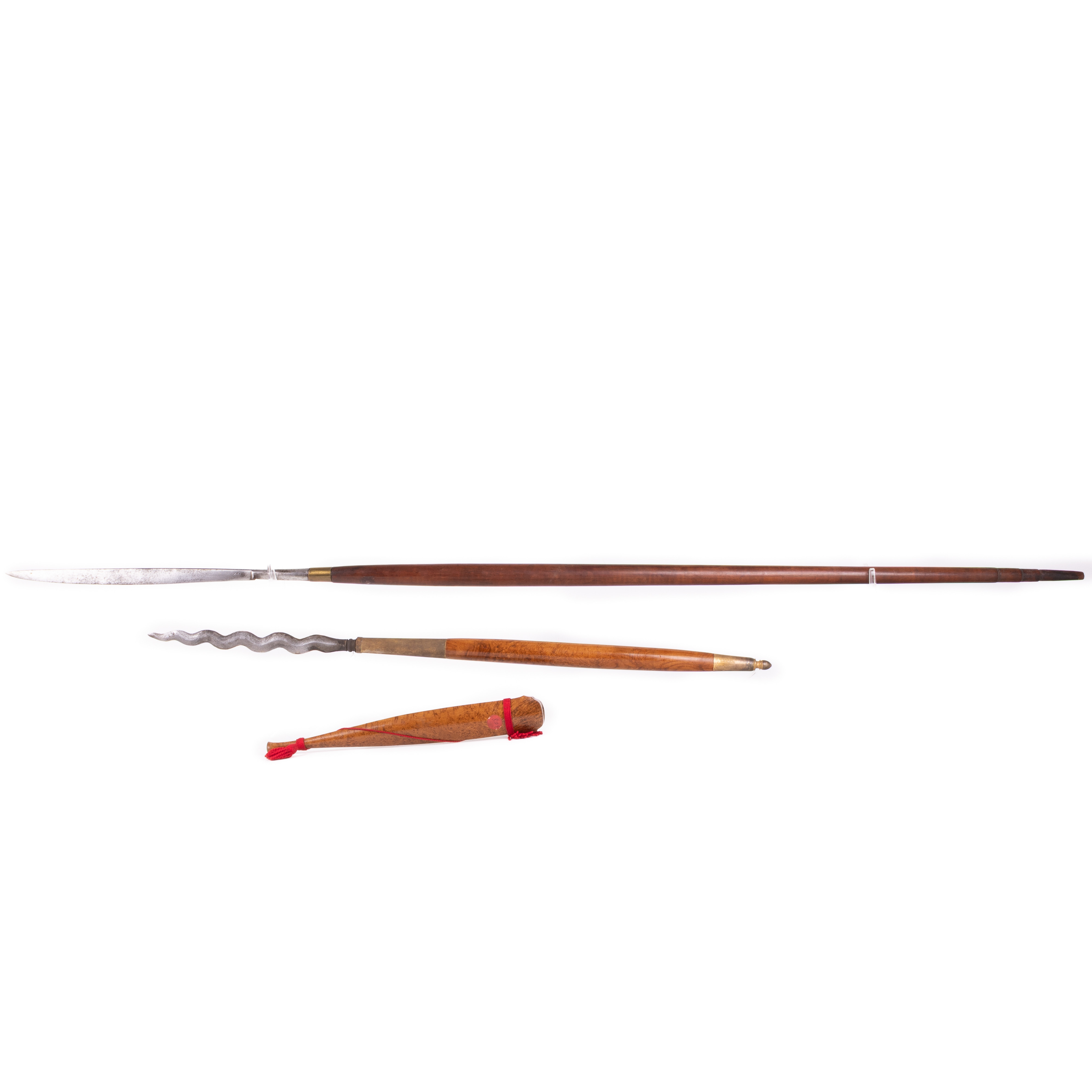 SPJUT, 2 st, Indonesien, 1800-1900-tal.