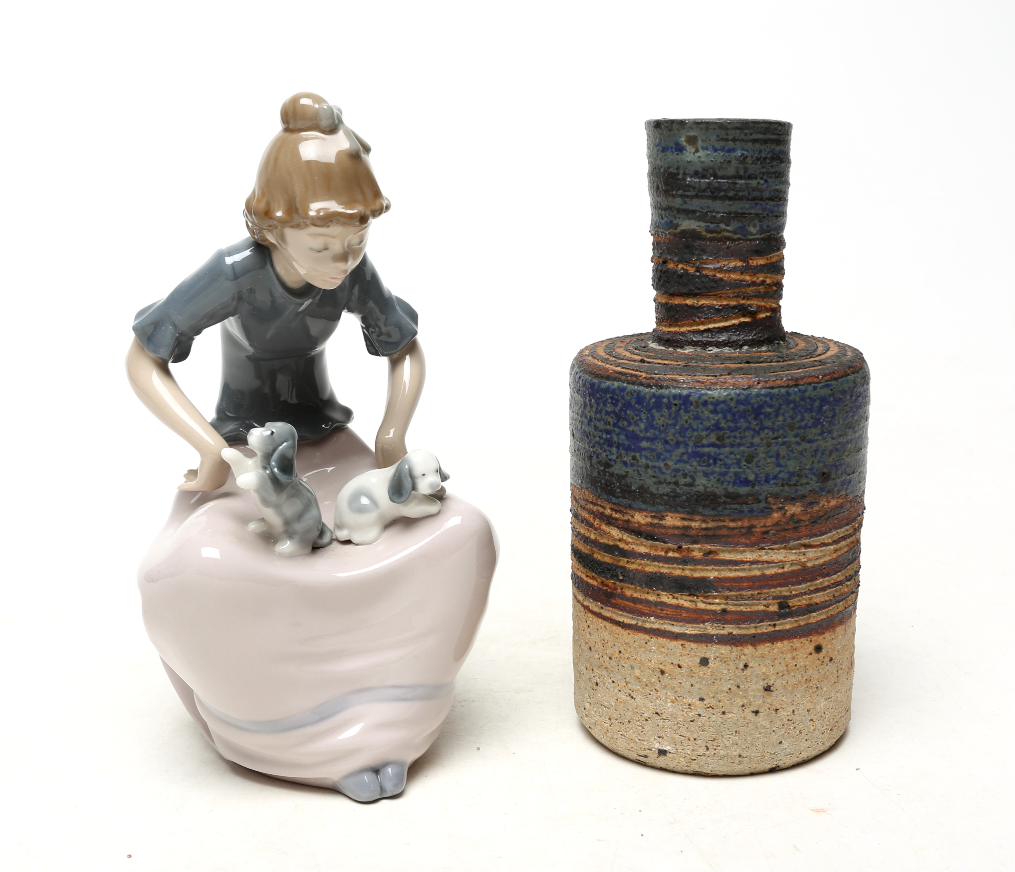 FIGURIN och VAS, keramik, Nao och Danmark.