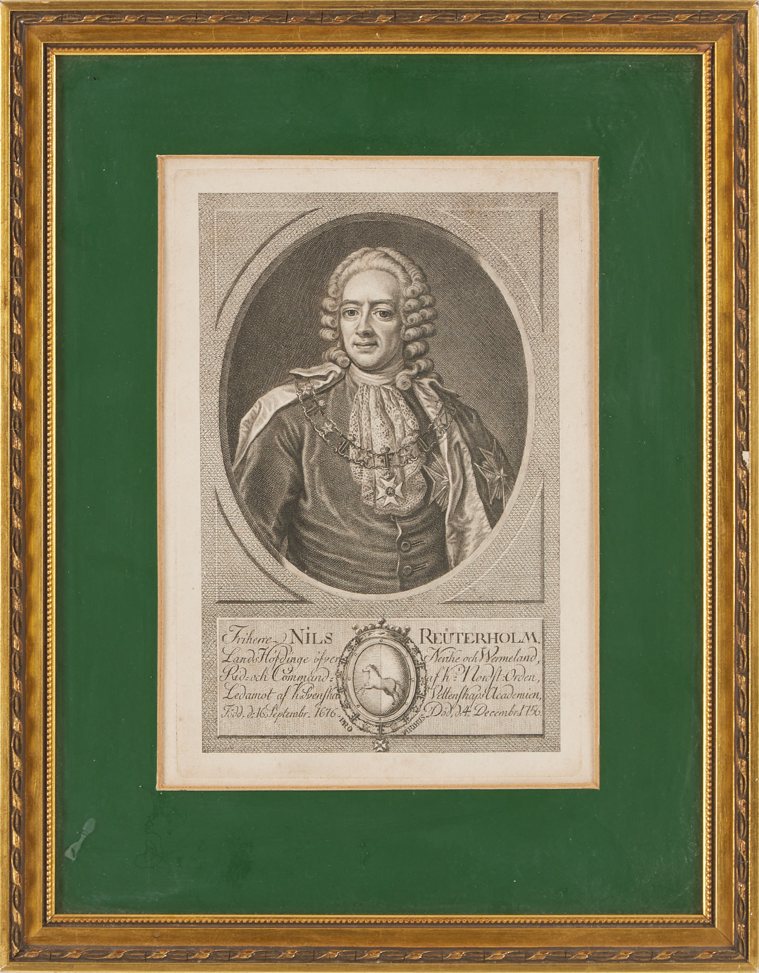 NILS REUTERHOLM, gravyr, 1700-talets slut.