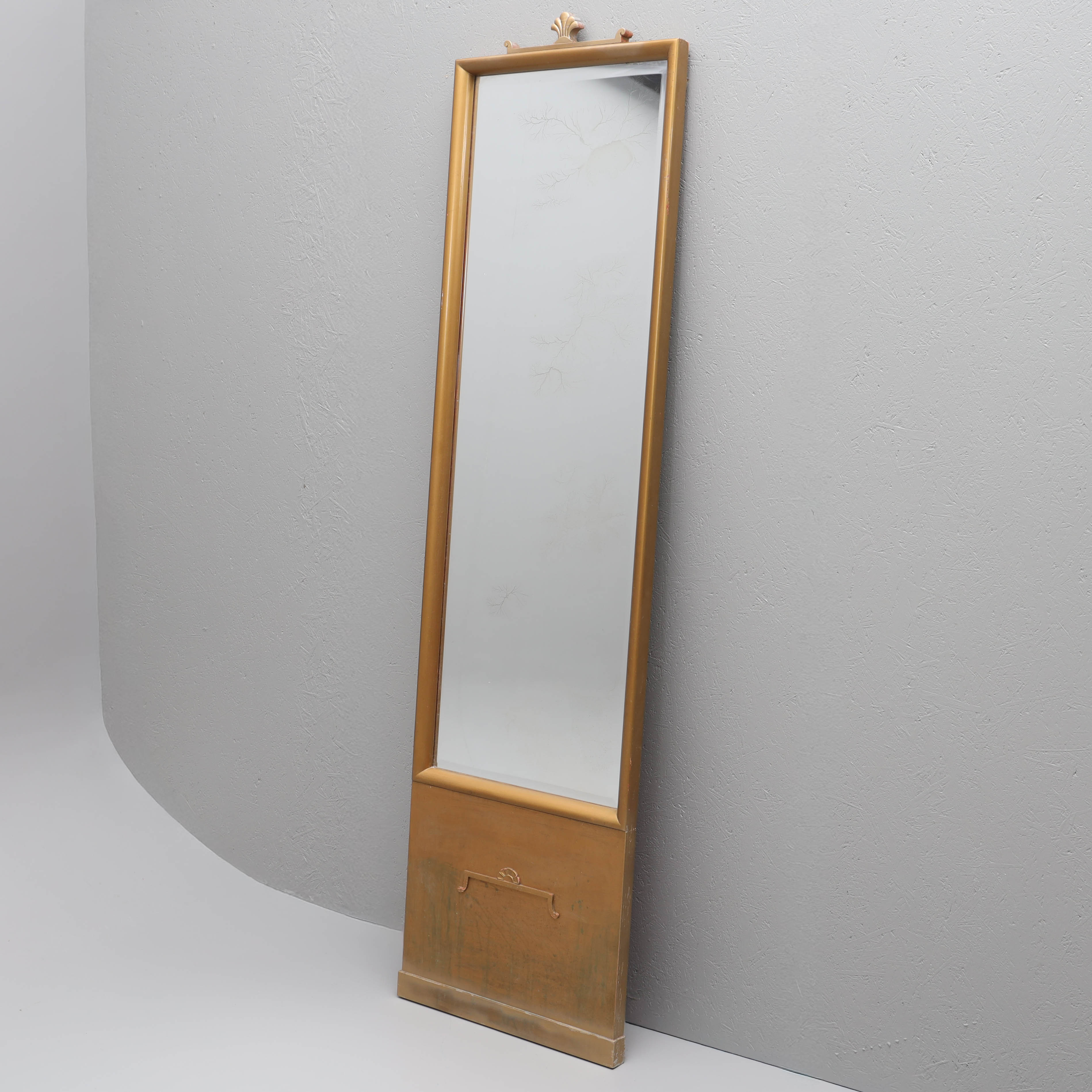 SPEGEL, art deco, fasettslipat glas, 1920/30-tal.