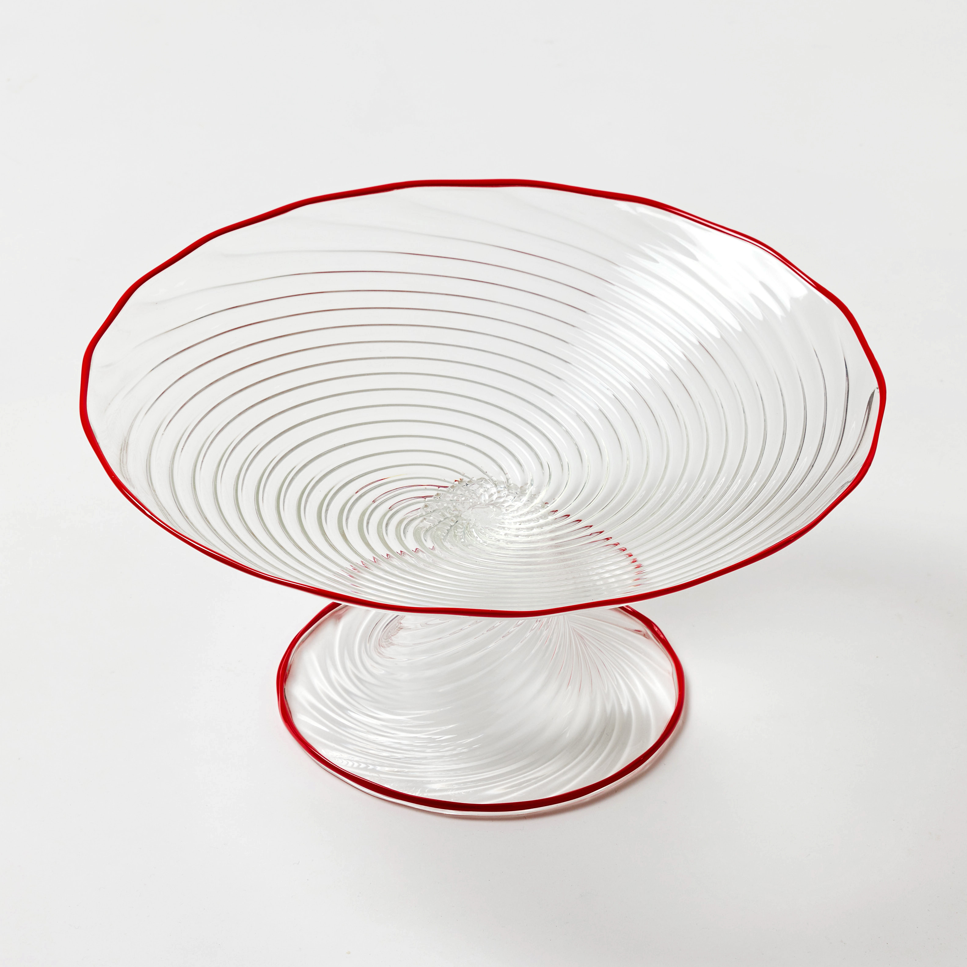 DANTE MARIONI (USA, FÖDD 1964). Skål på fot, glas, signerad, daterad 1995.