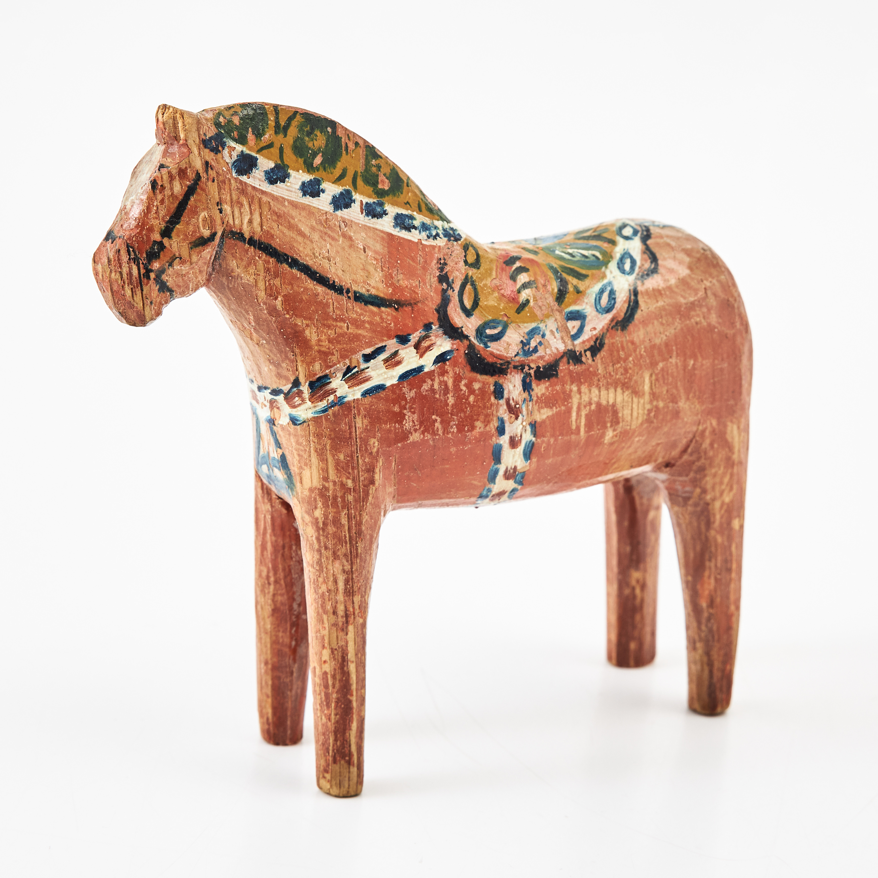 DALAHÄST, 1900-talets första hälft, skulpterat och bemålat trä.