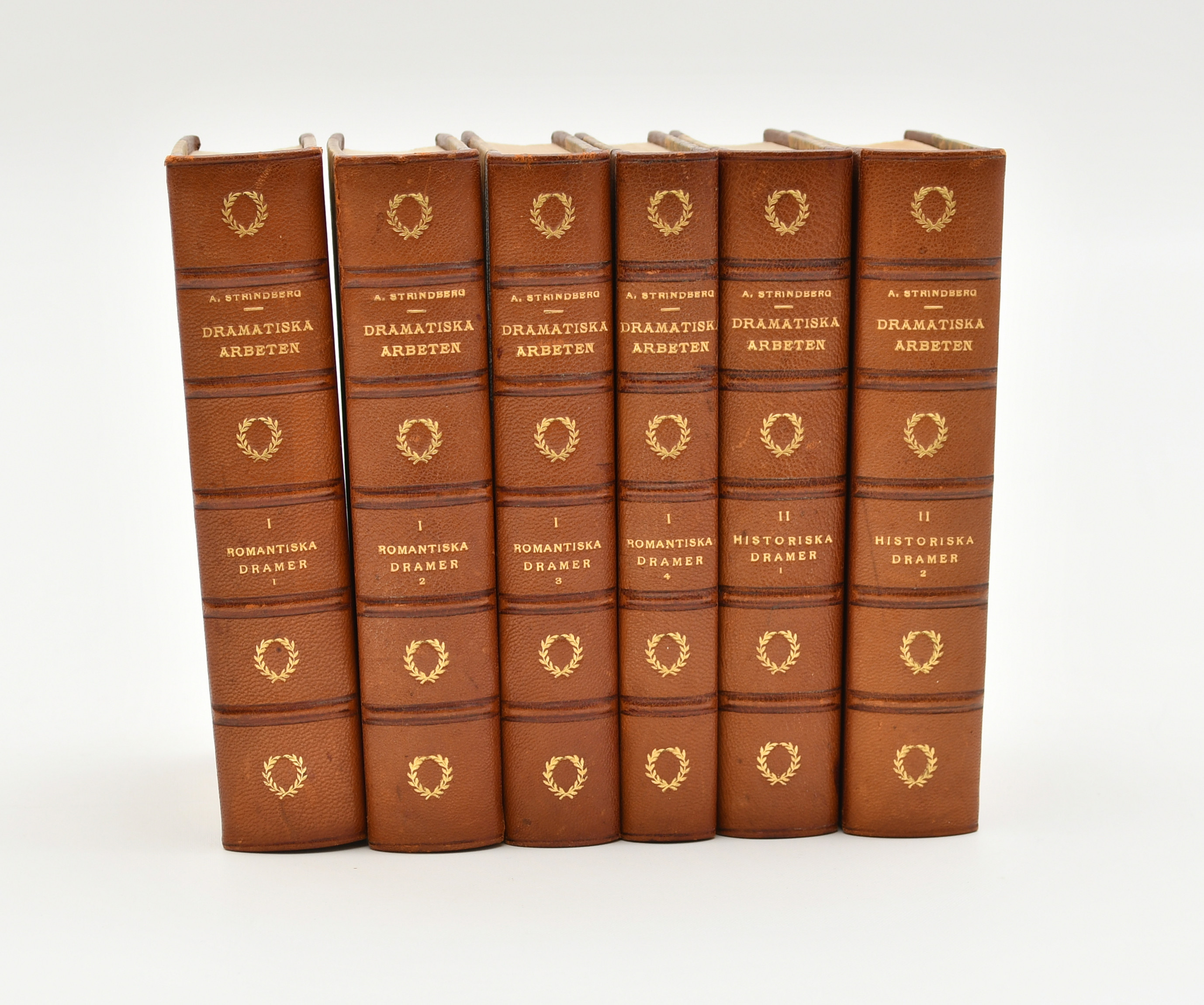 Dramatiska arbeten av August Strindberg. 6 Volymer.