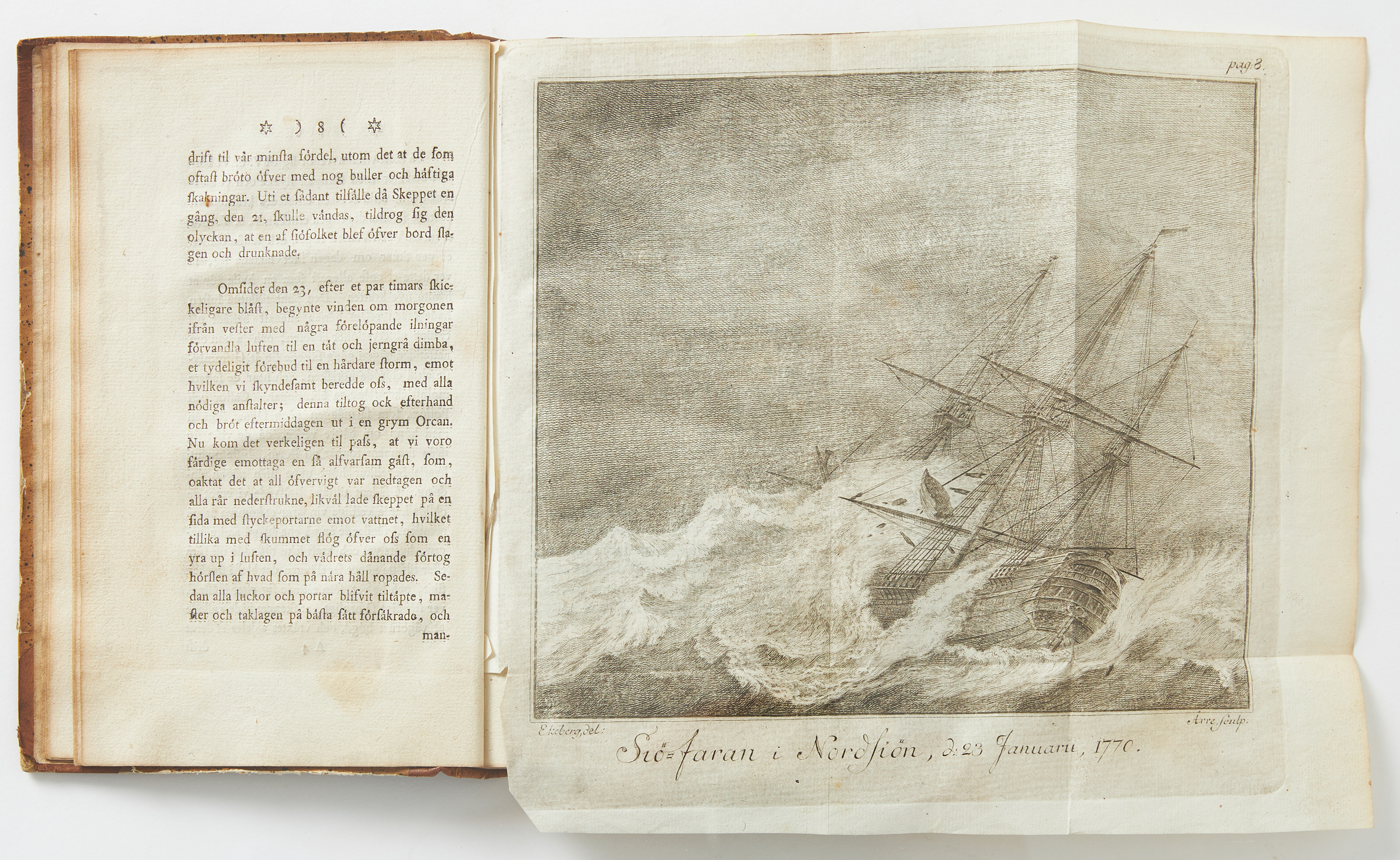 EKEBERGS OSTINDISKA RESA 1770 OCH 1771, tryckt 1773.