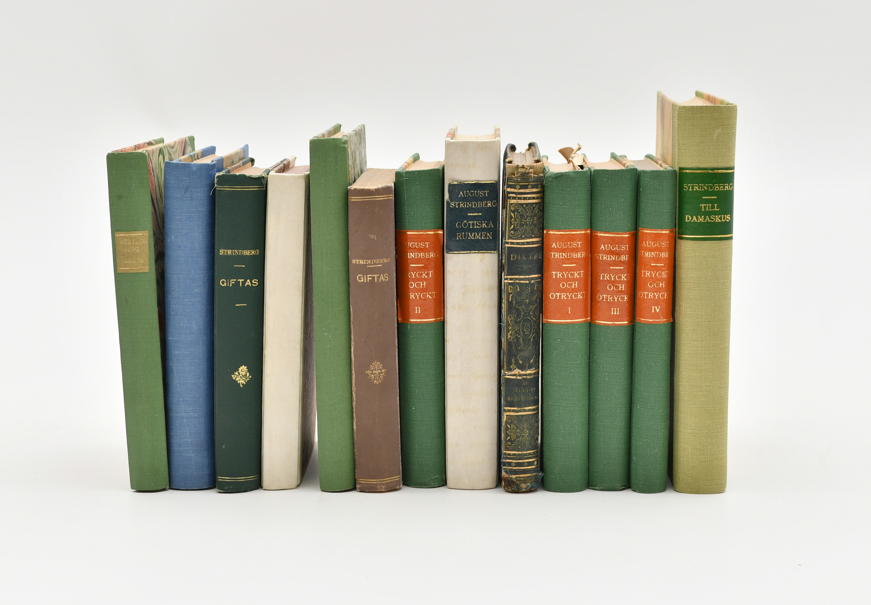 Skönlitteratur och dikter av August Strindberg, 13 Volymer.