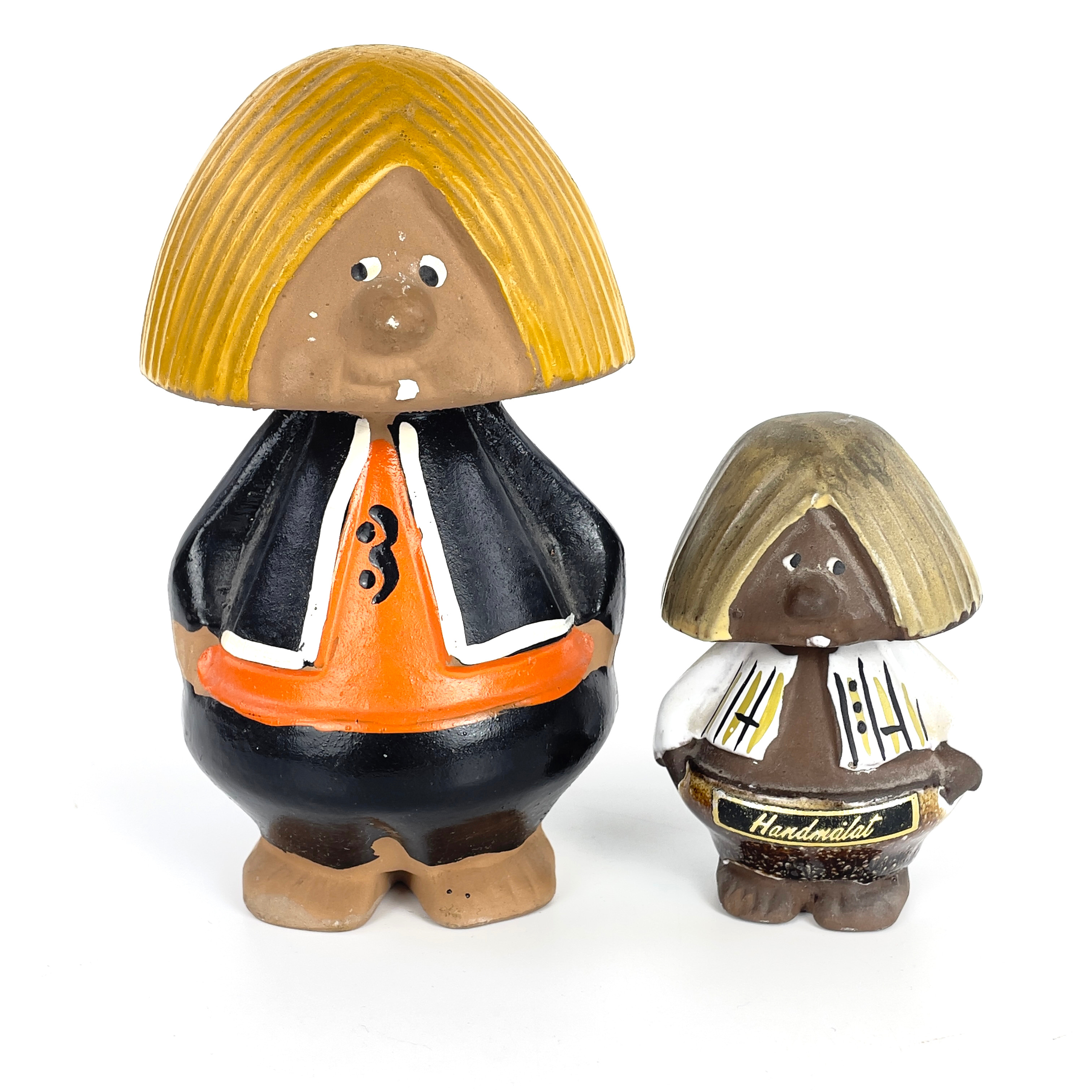 KURT NILSSON. Figuriner, 2 st, troll, keramik, 1900-tal.