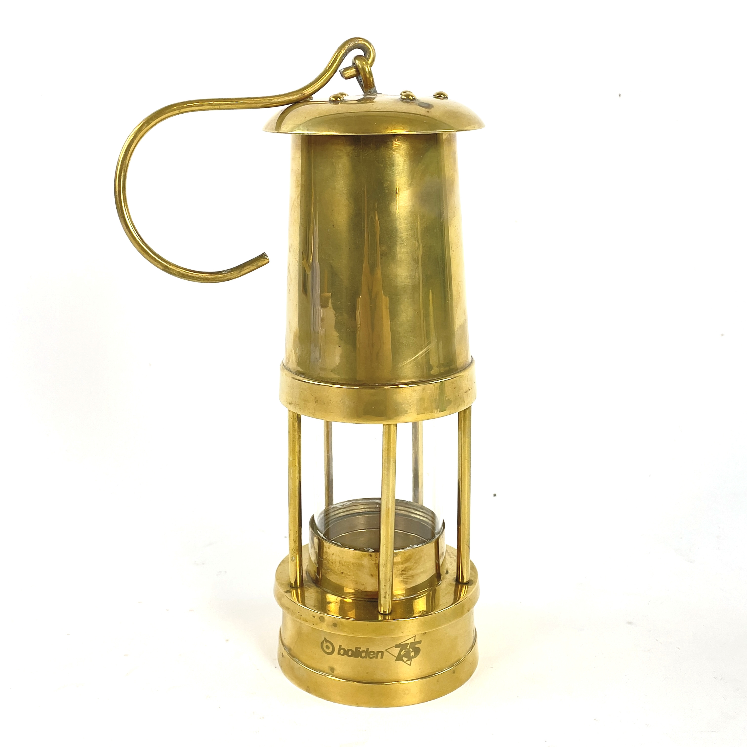 GRUVLYKTA, för värmeljus, mässing och glas, 1900-talets slut.