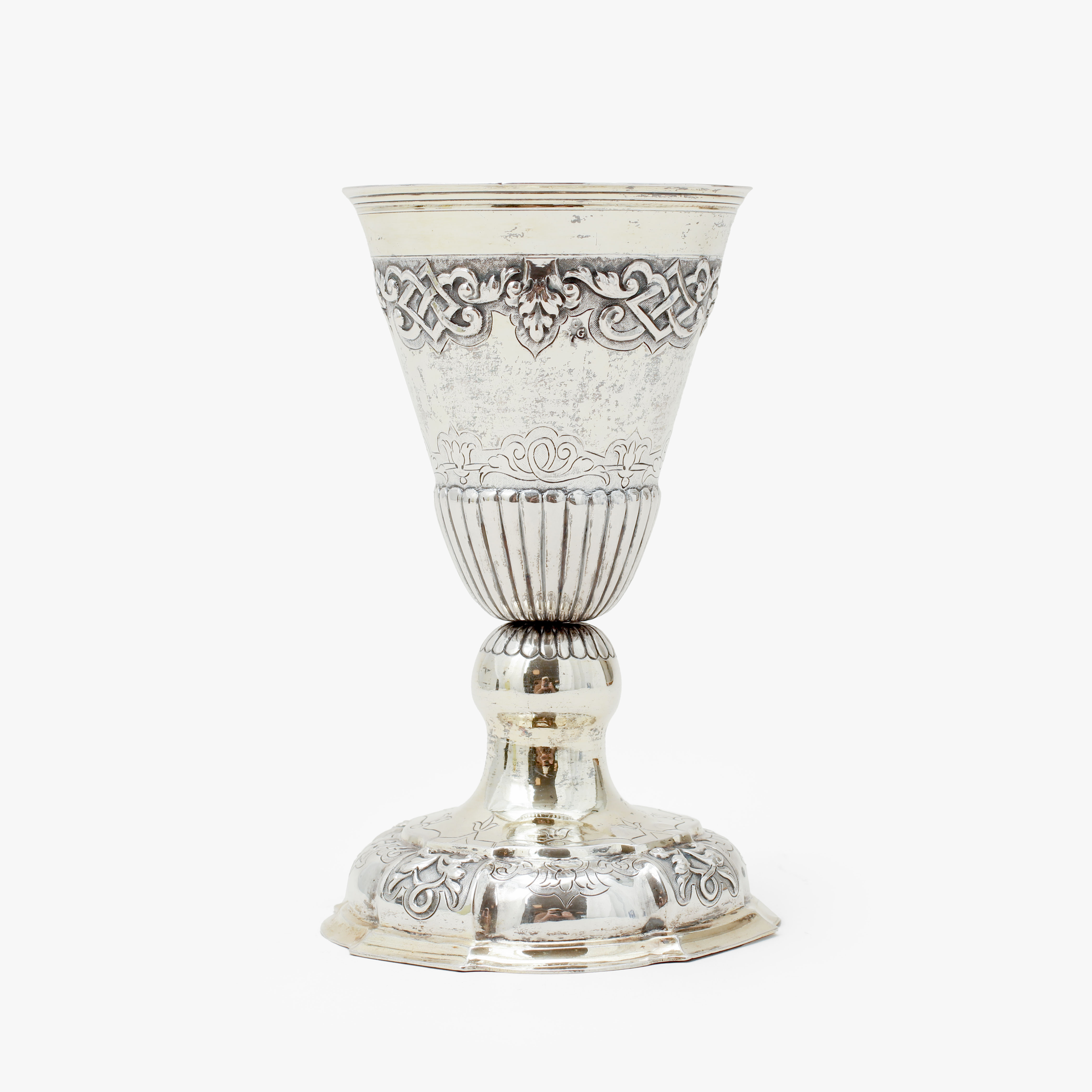 CHRISTIAN SAMUEL GRISCHE (1722-1741). Kalk, silver, Breslau/Wroclaw.