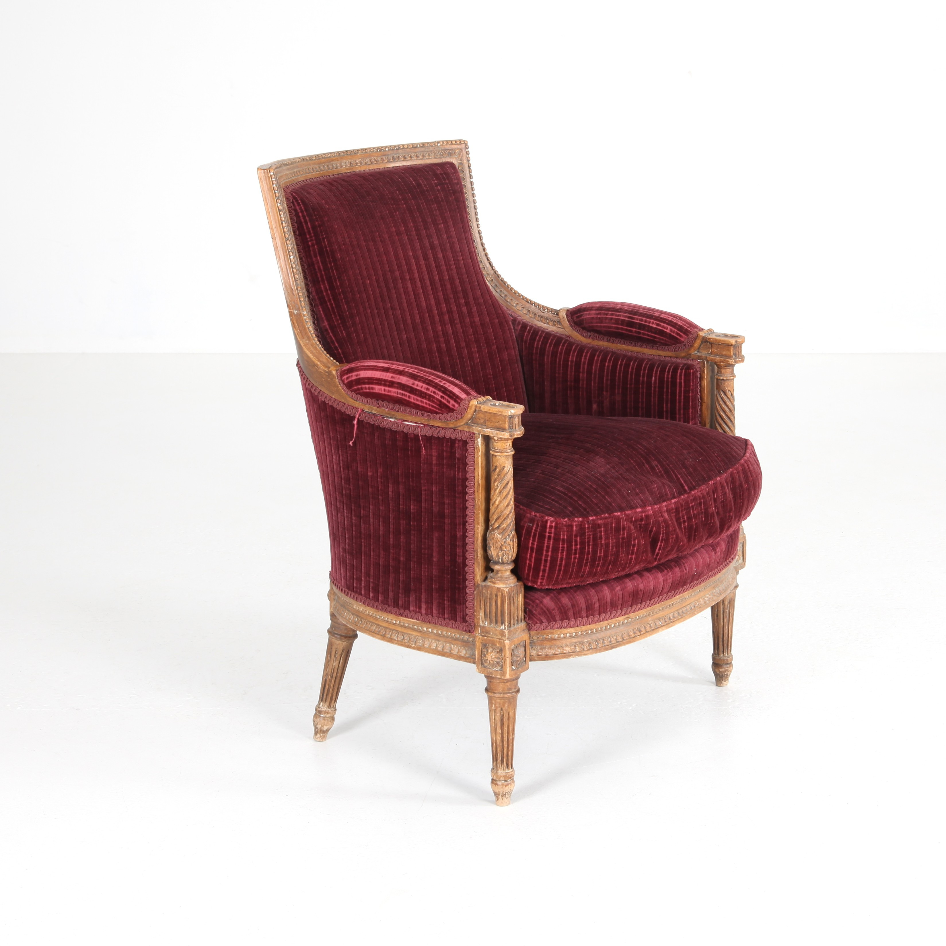 BERGÈRE, skuren dekor, Frankrike 18/1900-tal.