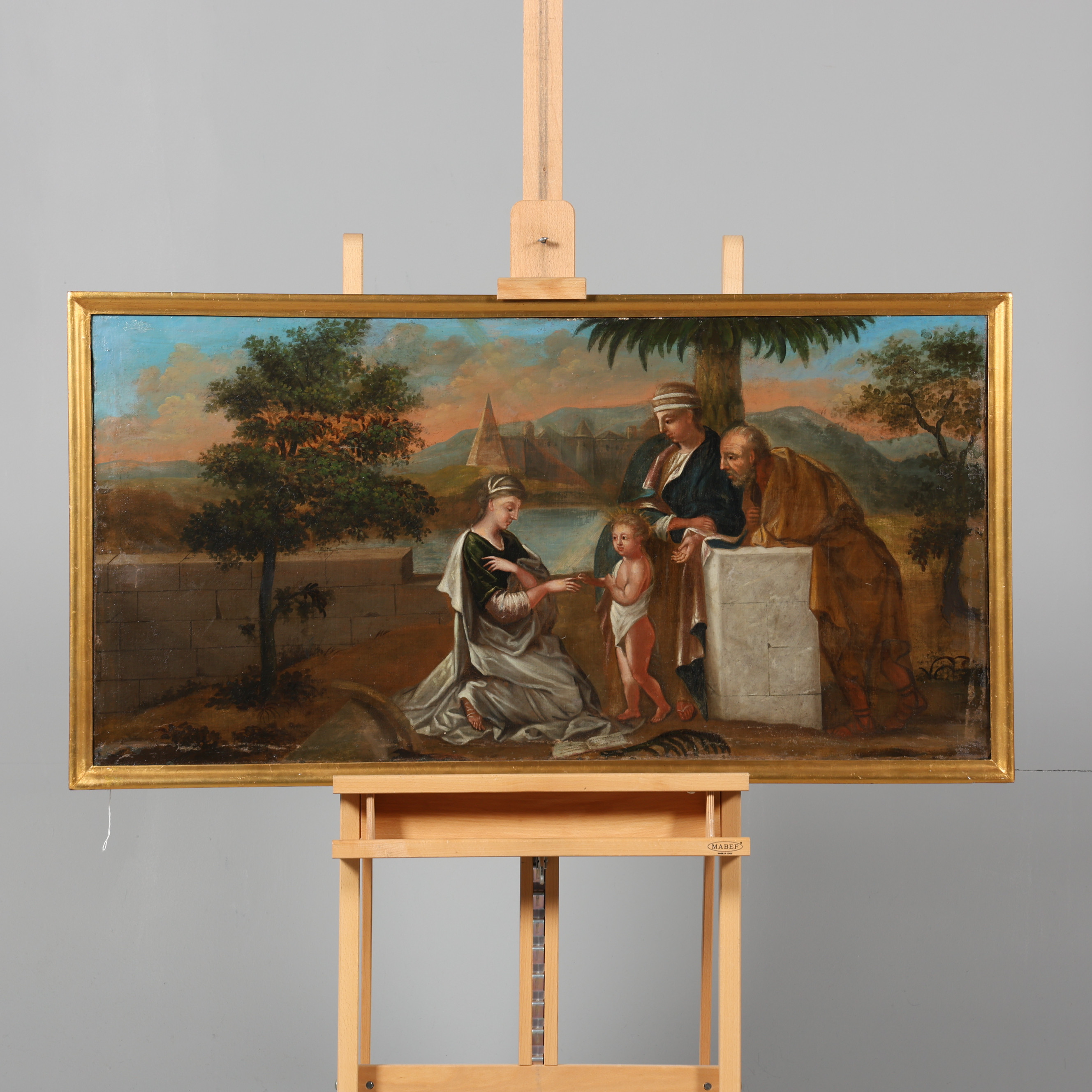 OKÄND KONSTNÄR. OLJA PÅ DUK, 17/1800-tal.