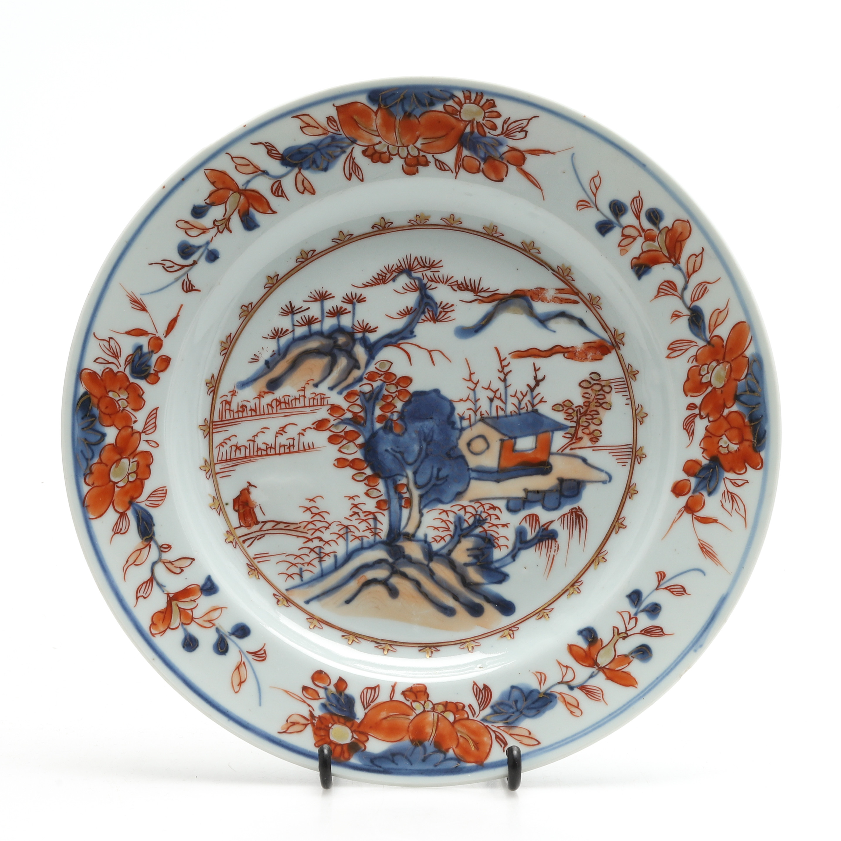 TALLRIK, porslin, Kina, imari-dekor. Qianlong ( 1736-1795).