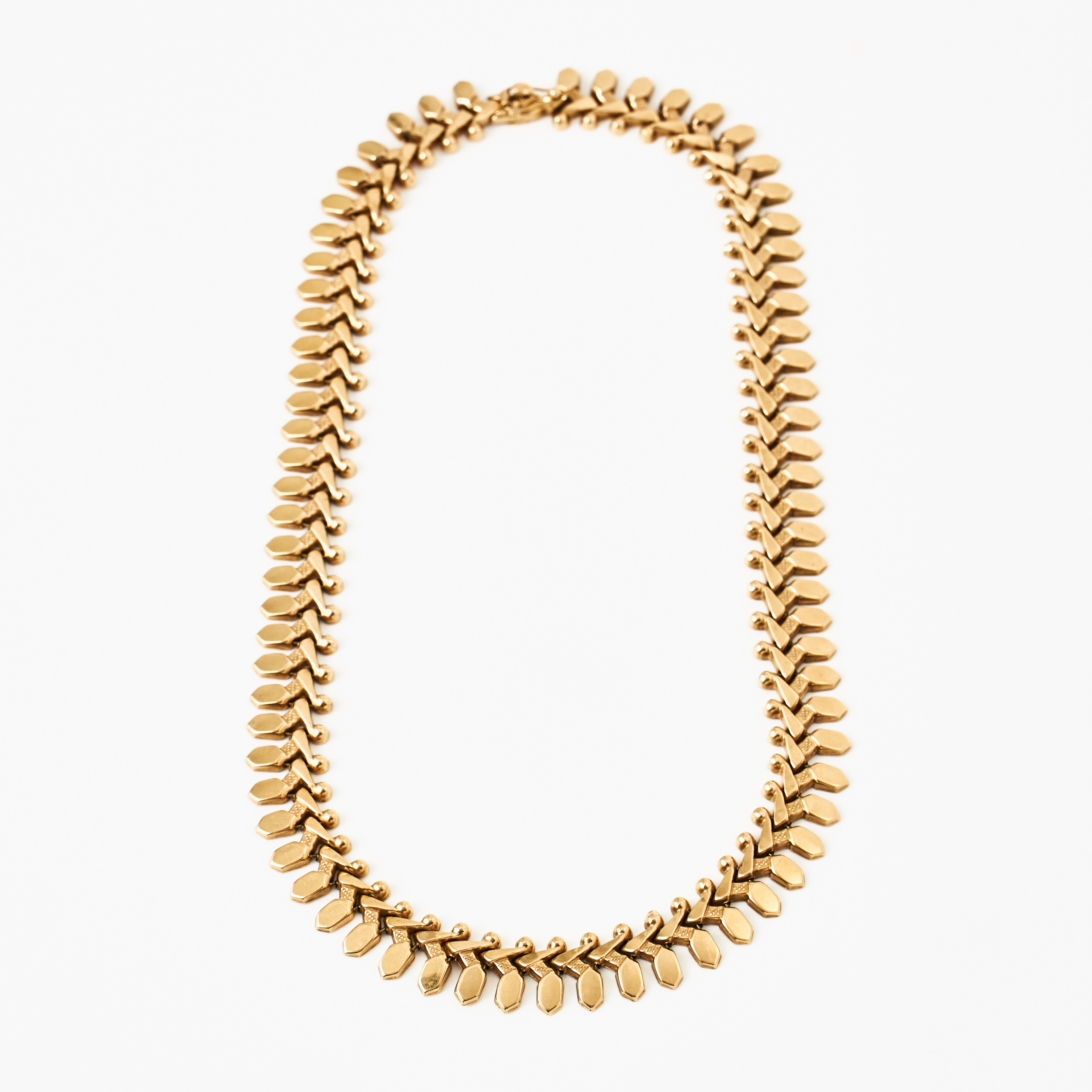 COLLIER, 18 k guld, fantasilänk, Bellotti Sereno, Vicenza/Italien 1960-tal.