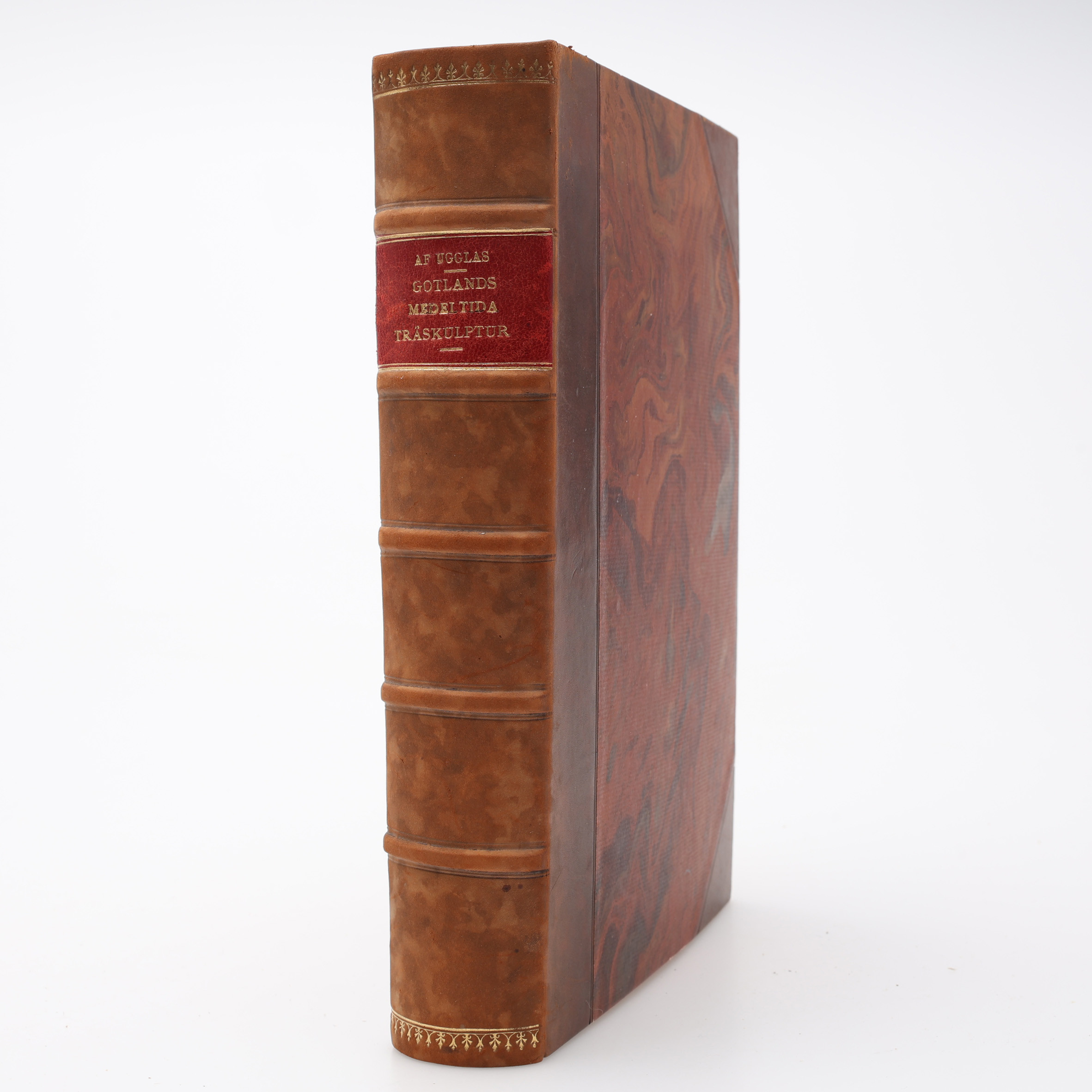 GOTLAND. CARL. R. UGGLAS GOTLANDS MEDELTIDA TRÄSKULPTUR TILL OCH MED HÖGGOTIKESN INBROTT.
