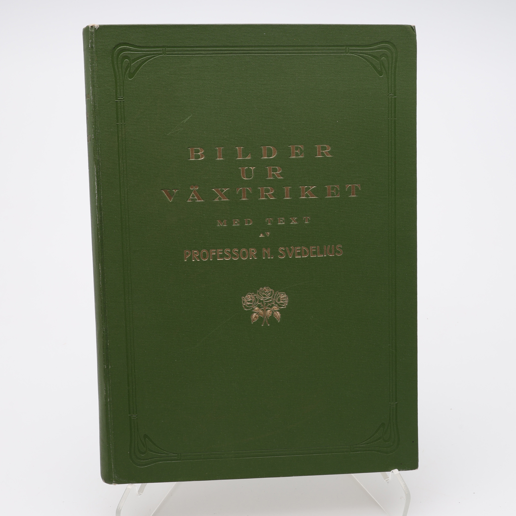 BOTANIK. PROFESSOR NILS SVEDELIUS BILDER UR VÄXTRIKET 1919 MED 40 TAFLOR MED 437 FÄRGLAGDA FIGURER I KROMLITOGRAFI.