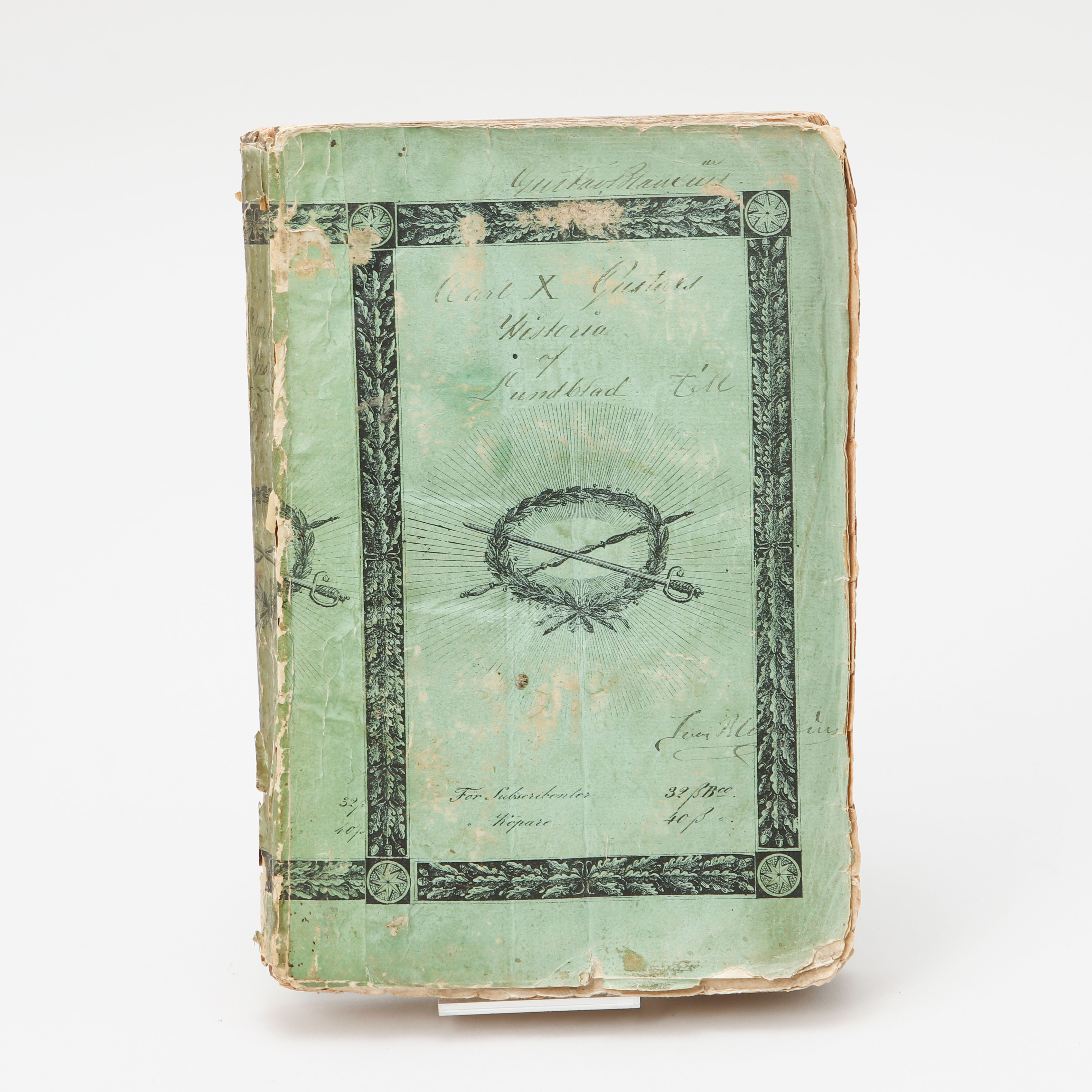 M. GOTTFRIED BÜCHNER, Bibelkonkordans, Stockholm och Upsala 1754. J.F. LUNDBLAD, "Konung Carl X Gustavs Historia" 1:a och 2:a delen, Stockholm 1825/ 29.