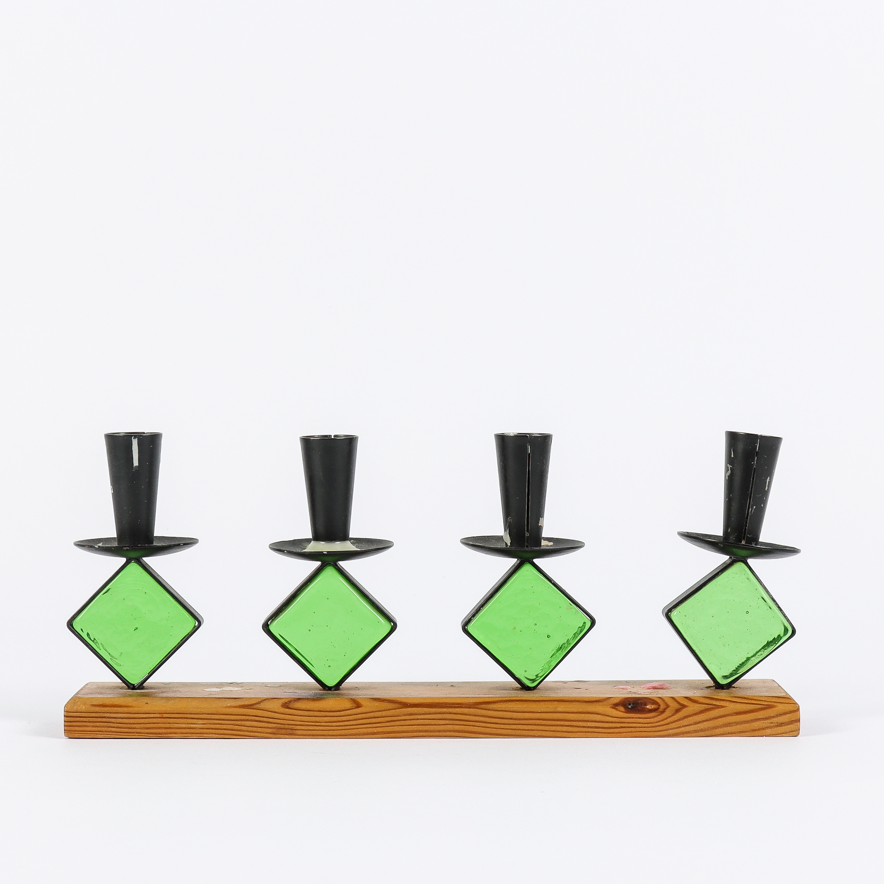 LJUSSTAKE trä, glas och smide.