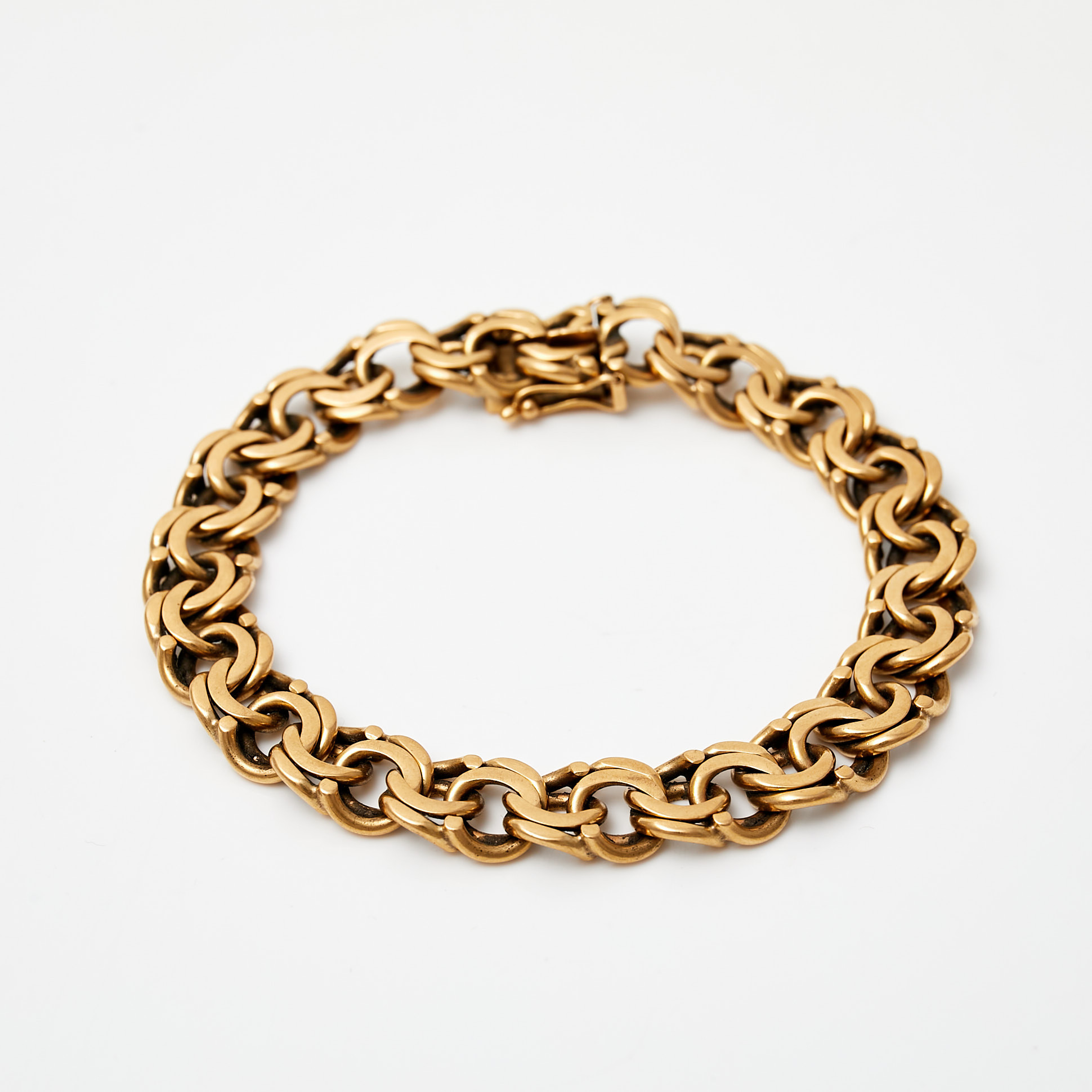 ARMBAND, 18 k guld, bismarcklänk, Bg:S Guld Bernt Gottschalk, Stockholm, 1966.