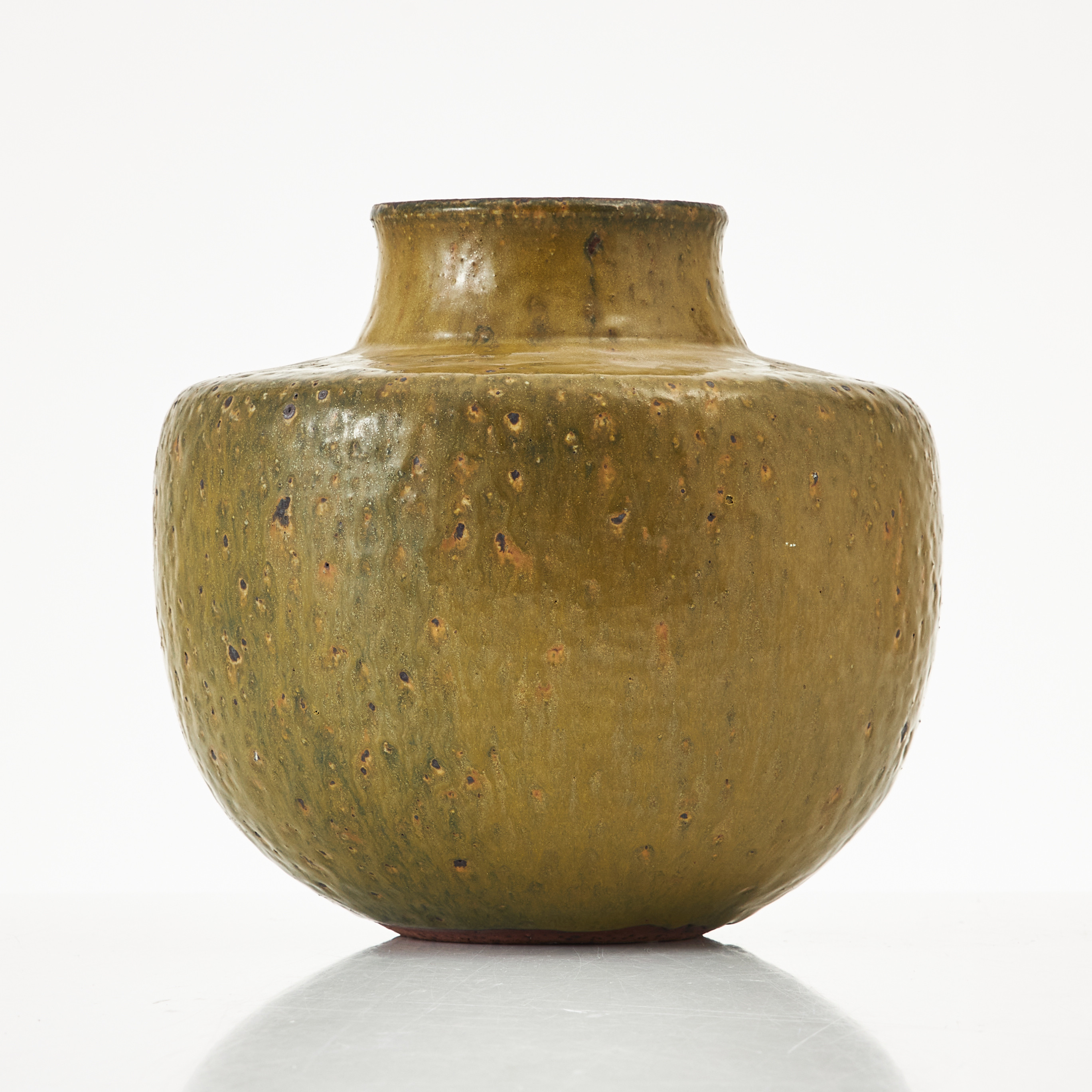 ROLF PALM. Vas, glaserat stengods, signerad, egen verkstad, Mölle.