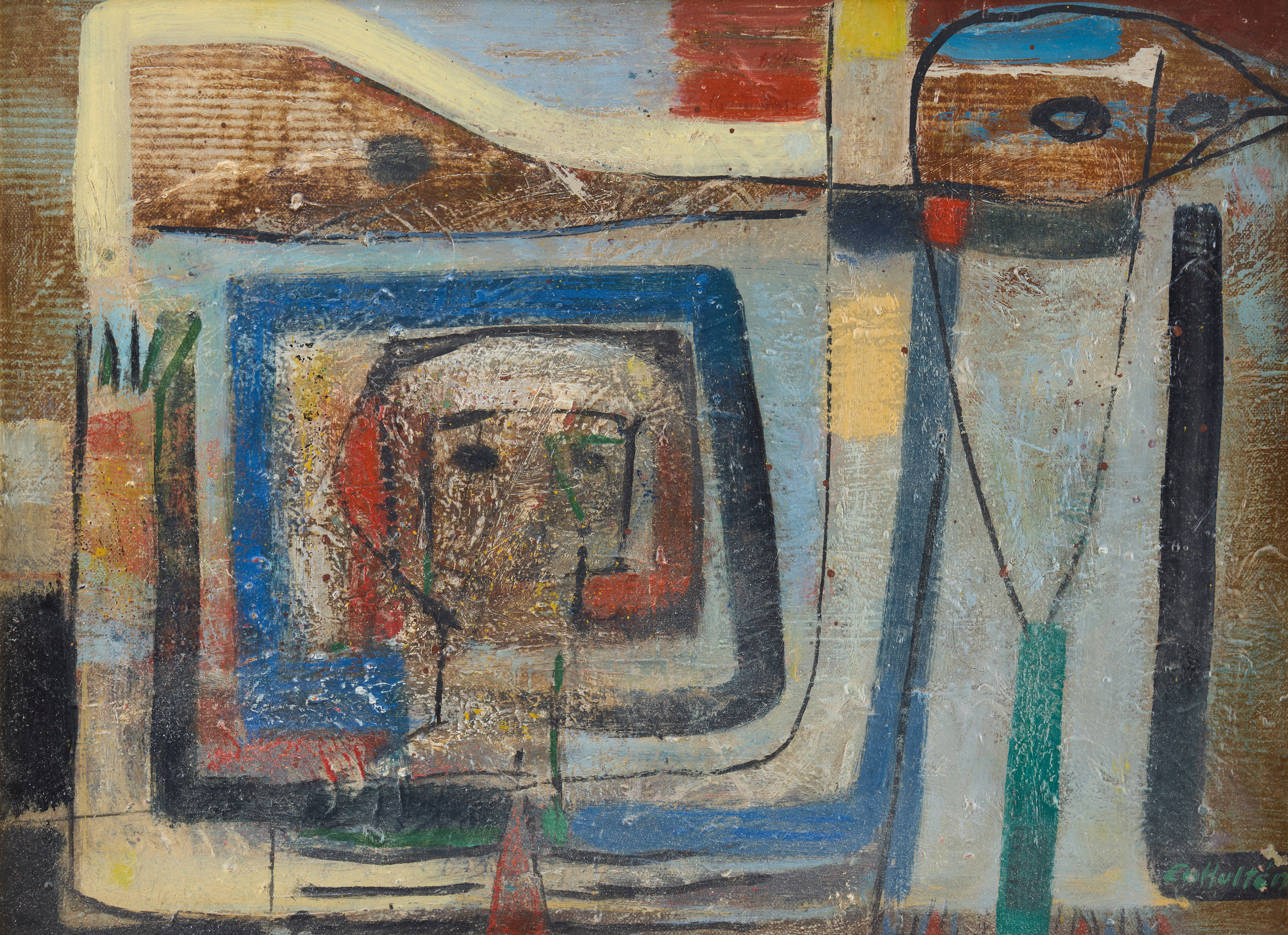 CO HULTÉN. Utan titel.