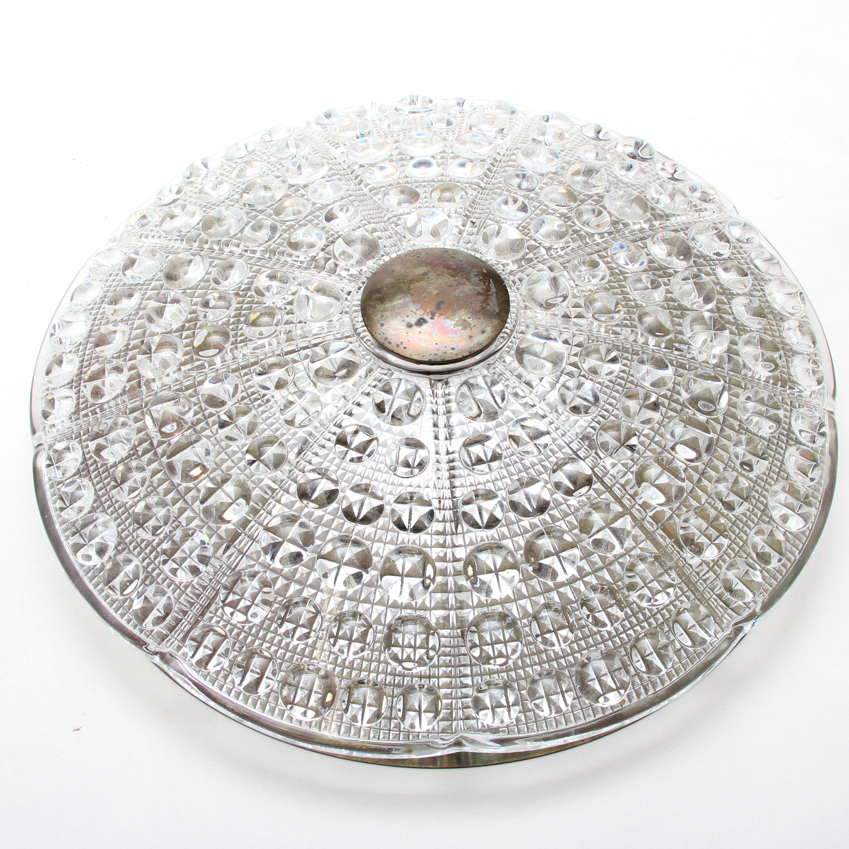 CARL FAGERLUND. TAKLAMPA, glas, metall, Orrefors.