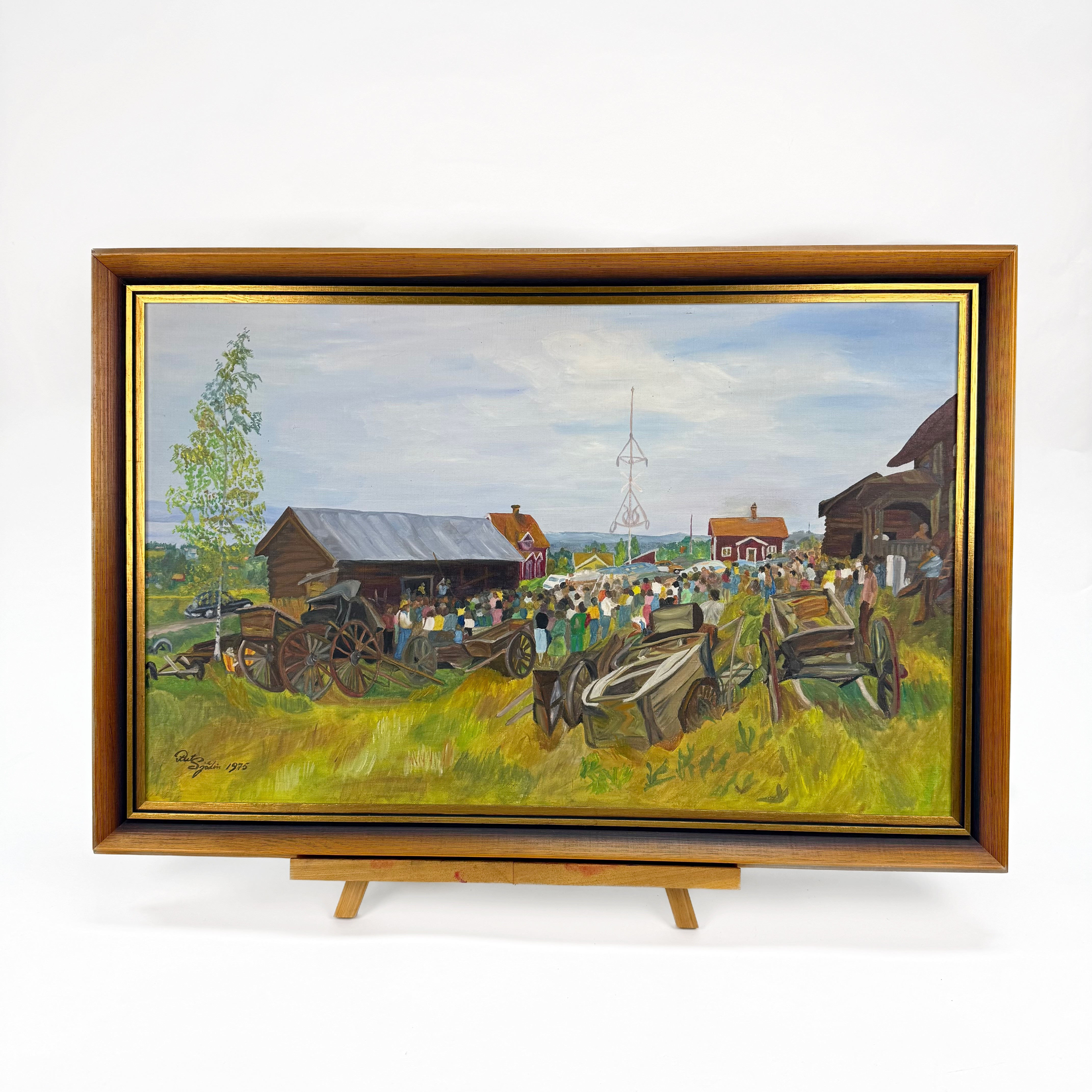 RUT SJÖDIN (1933 2016). OLJEMÅLNING, signerad och daterad 1975.