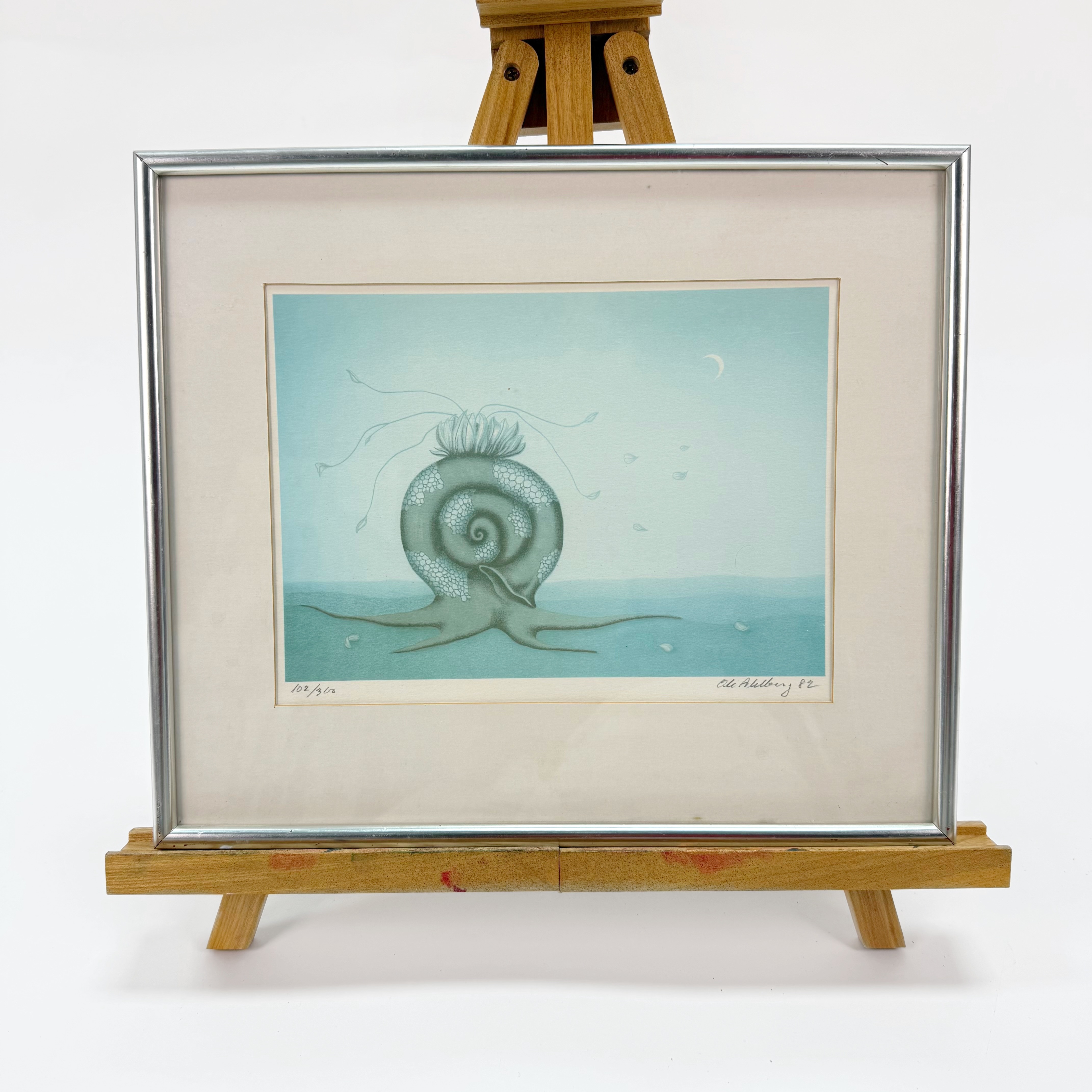 OLE AHLBERG. Litografi 102/360, signerad och daterad 82.