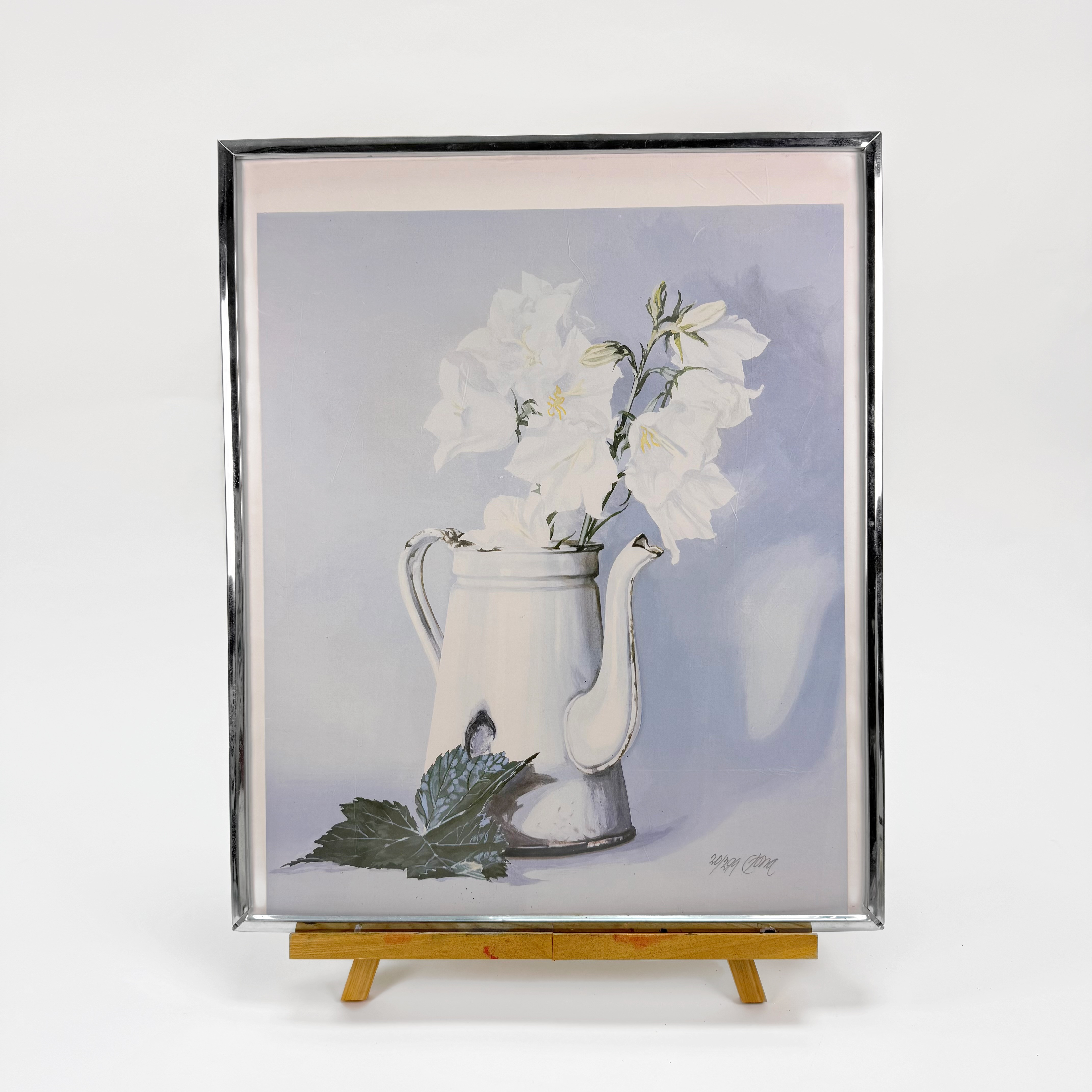 LITOGRAFI -oidentifierad konstnär, stilleben, numrerad 20/299, signerad.