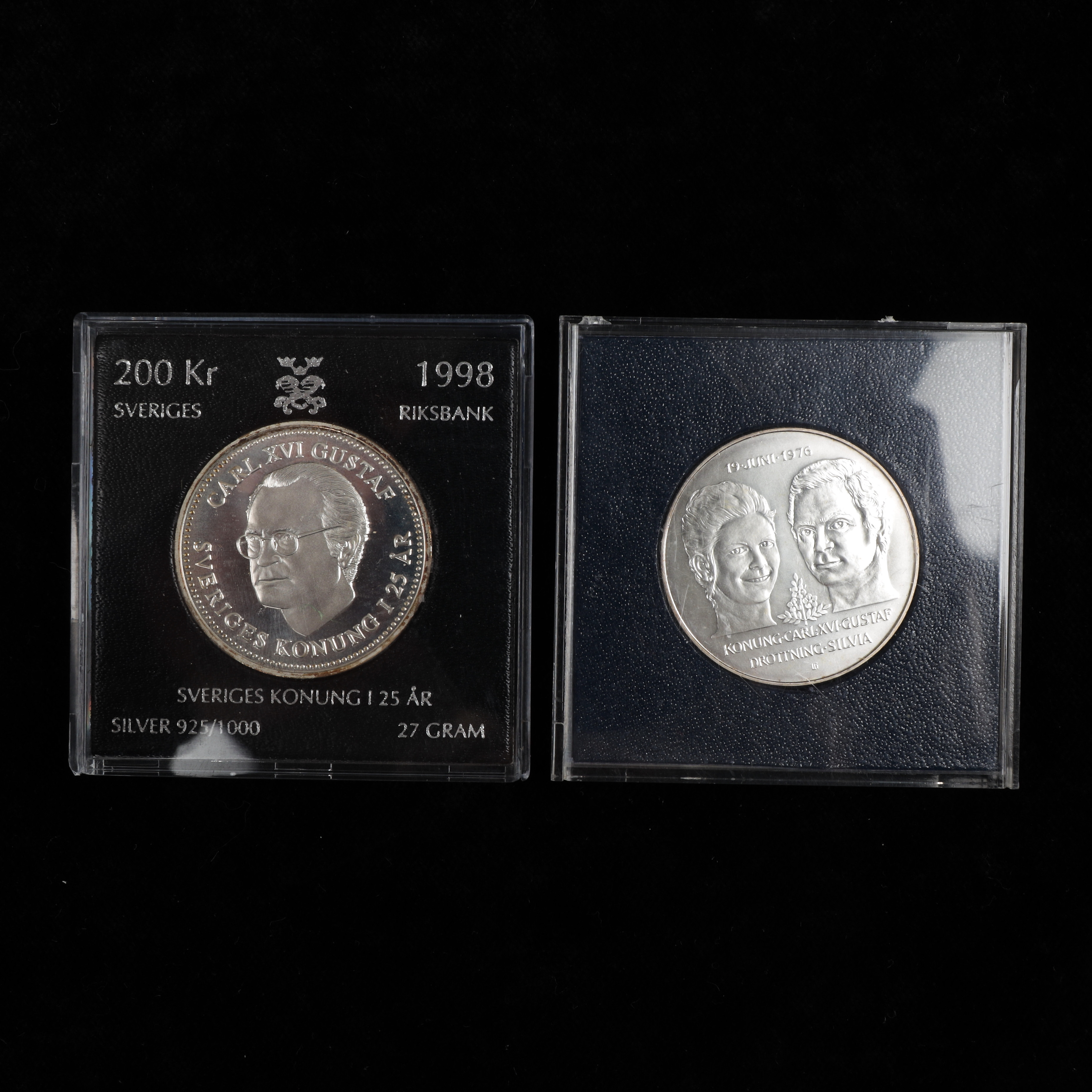MYNT, 2 st, silver, Sverige, totalvikt 54 gram.